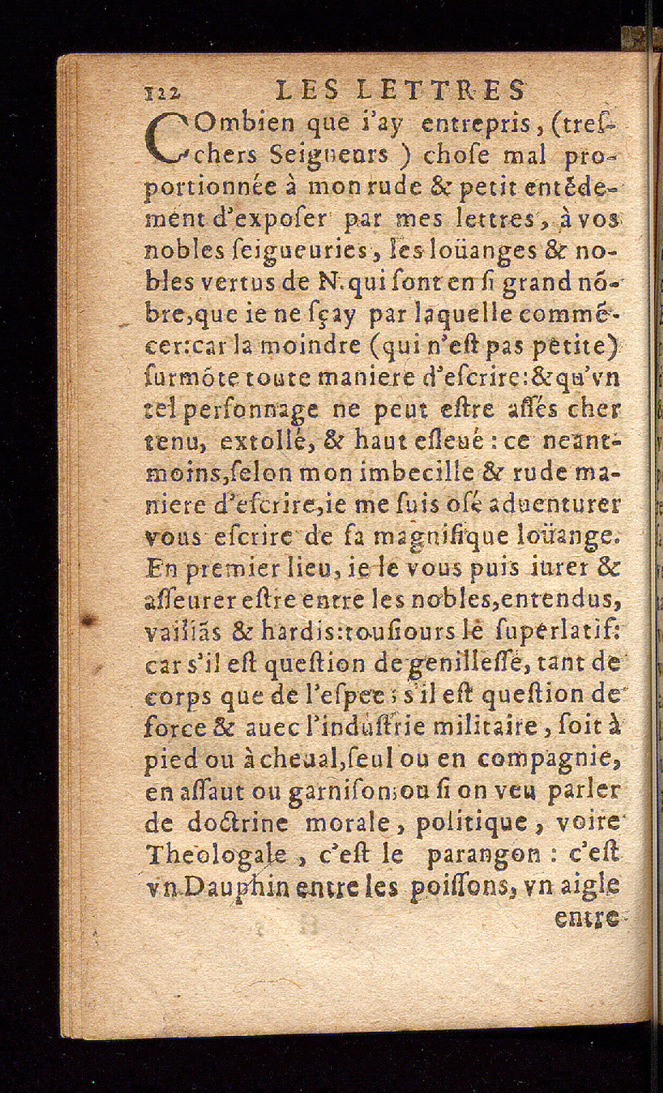 1614 - Barthélemy Vincent - Élite et Trésor des lettres missives - Bâle