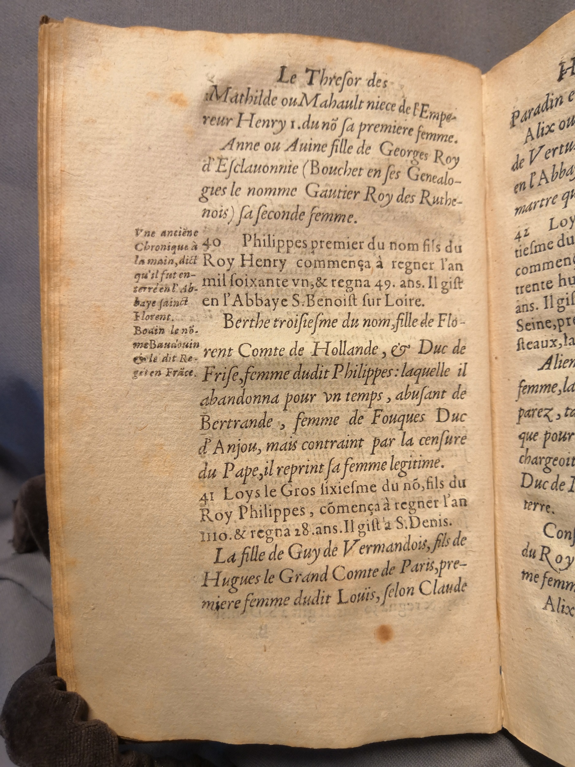 1614 - Jean Corrozet - Trésor des histoires de France - Amsterdam