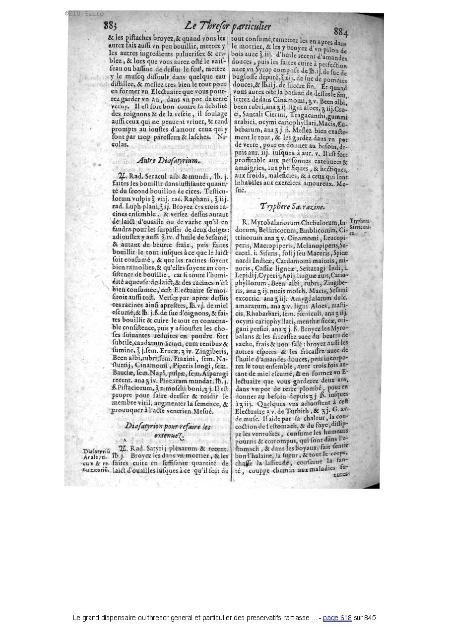 1609 - Étienne Gamonet - Grand dispensaire ou Trésor général et particulier des préservatifs - BIU Santé 1609 - Étienne Gamonet - Grand dispensaire ou Trésor général et particulier des préservatifs - BIU Santé