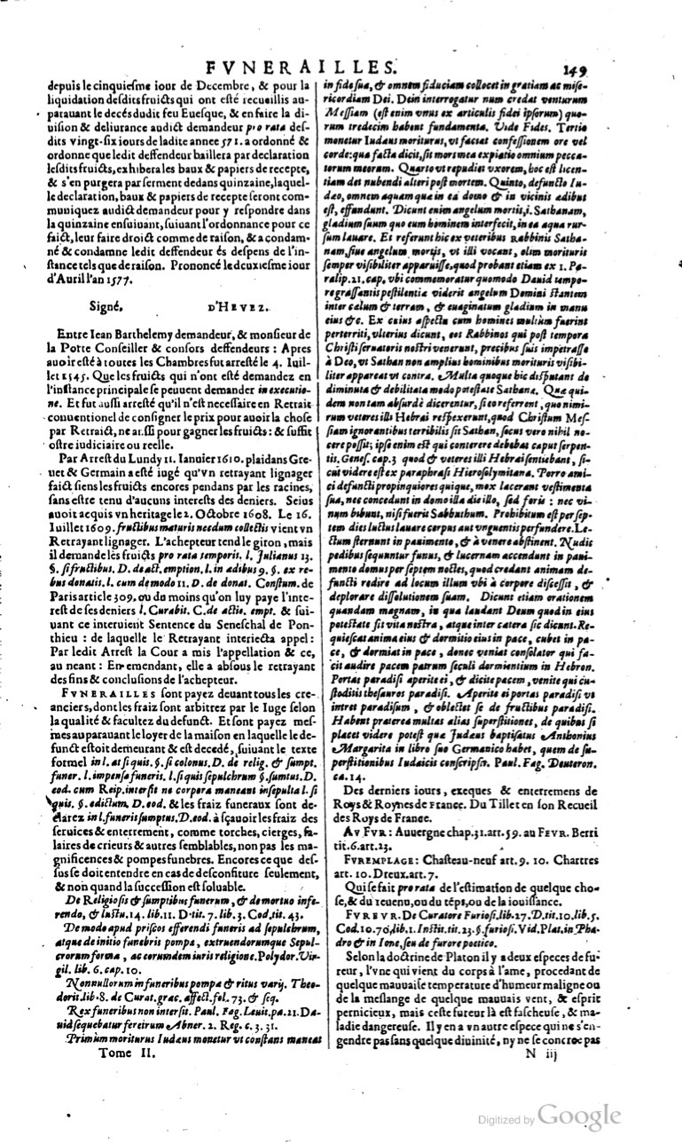 1629 - Veuve Nicolas Buon - Trésor du droit français (21754 T. 2) - BM Lyon