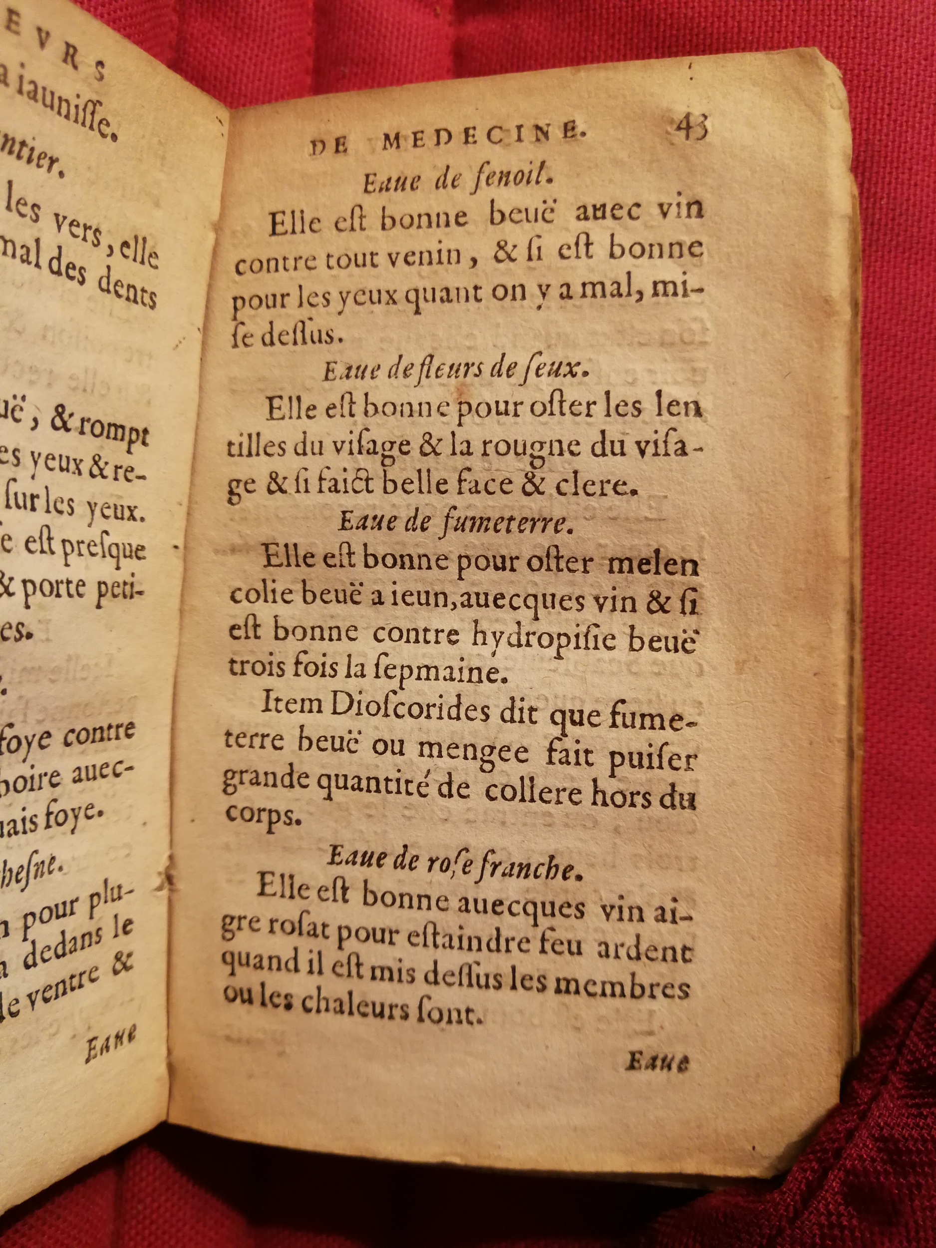 1586 - Benoît Rigaud - Trésor des fleurs et secrets de médecine - Sainte-Geneviève