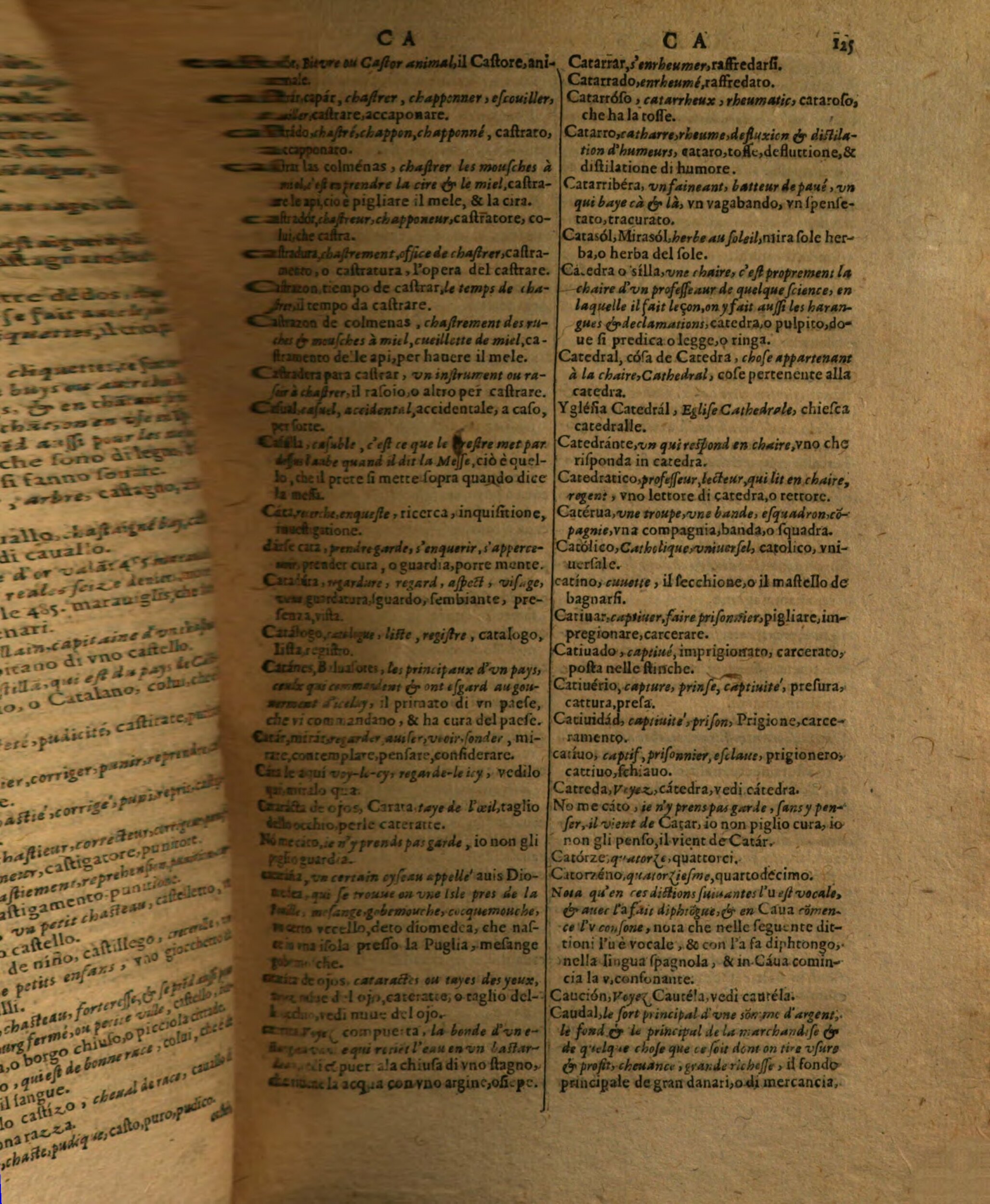 1617 - Samuel Crespin - Trésor des trois langues espagnole, française et italienne (Première partie) - Regensburg