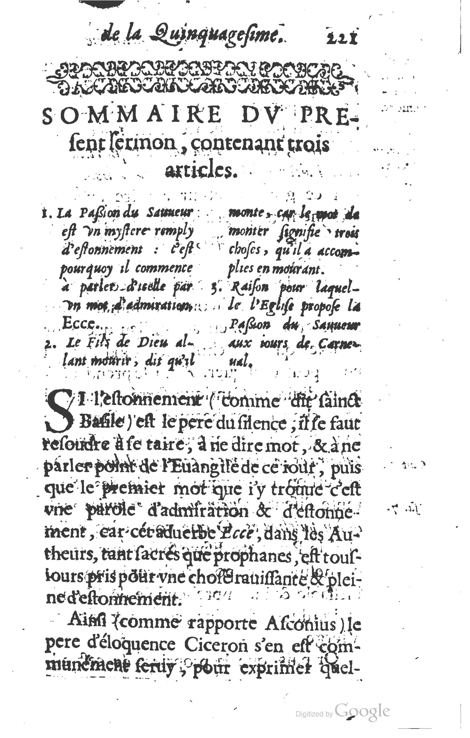 1629 - Manassés de Préaulx - Sermons ou Trésors de la piété chrétienne - BM Lyon