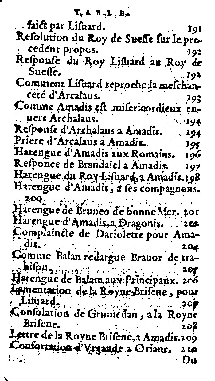 1562 - Jean d’Ogerolles et Gabriel Cotier - Trésor des Amadis - Lucerne
