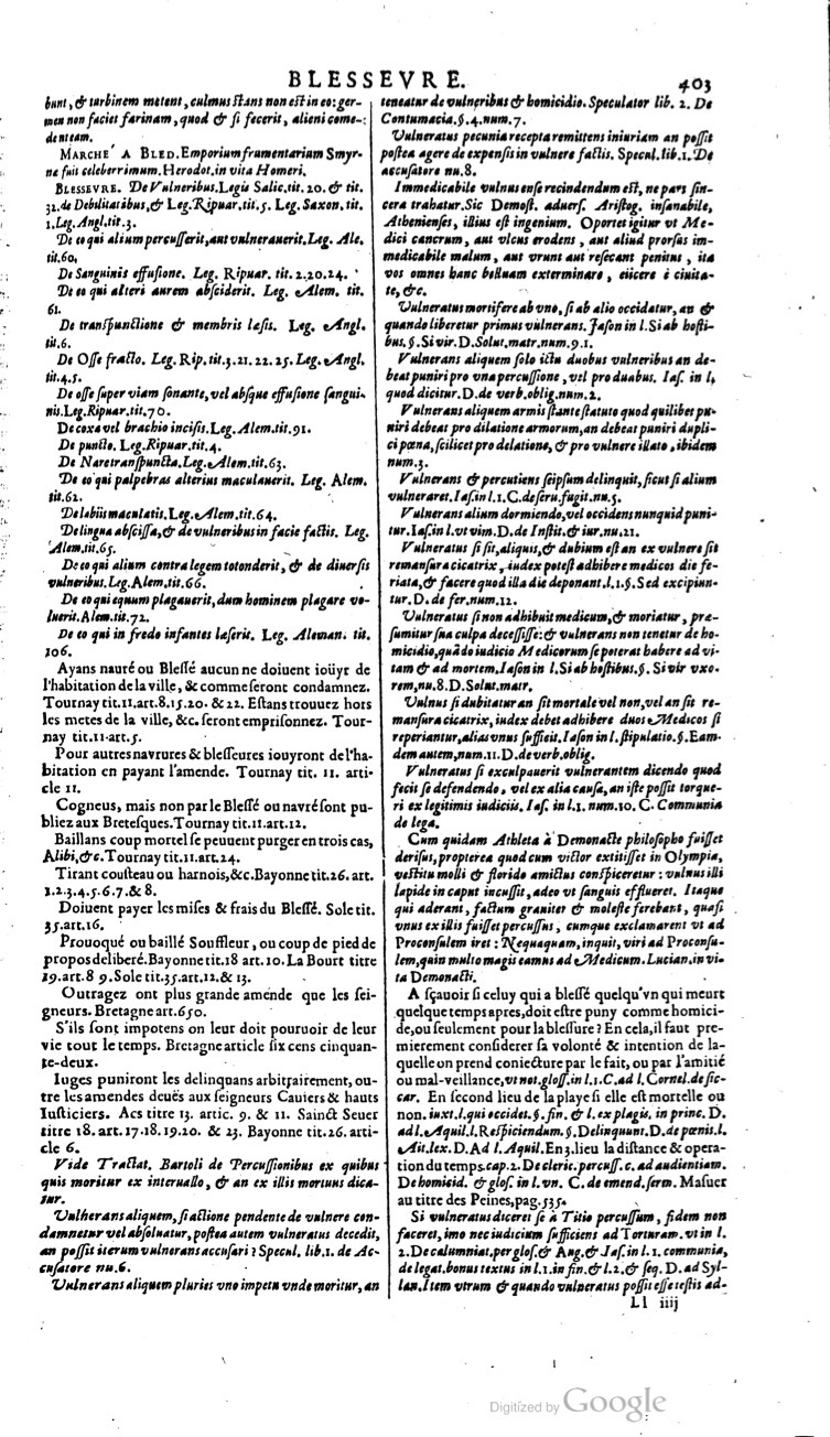1629 - Veuve Nicolas Buon - Trésor du droit français (21754 T. 1) - BM Lyon