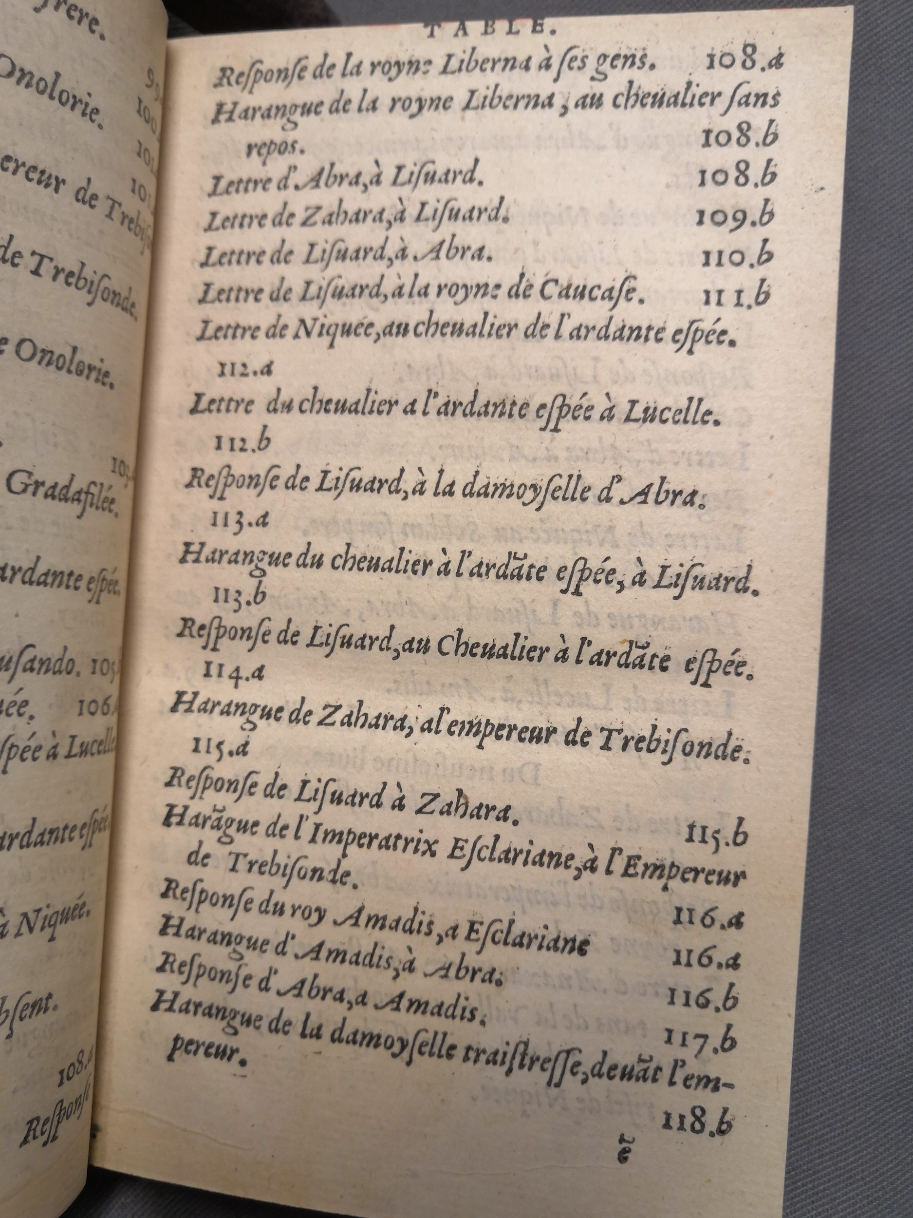 1560 - Étienne Groulleau - Trésor des Amadis - Amsterdam