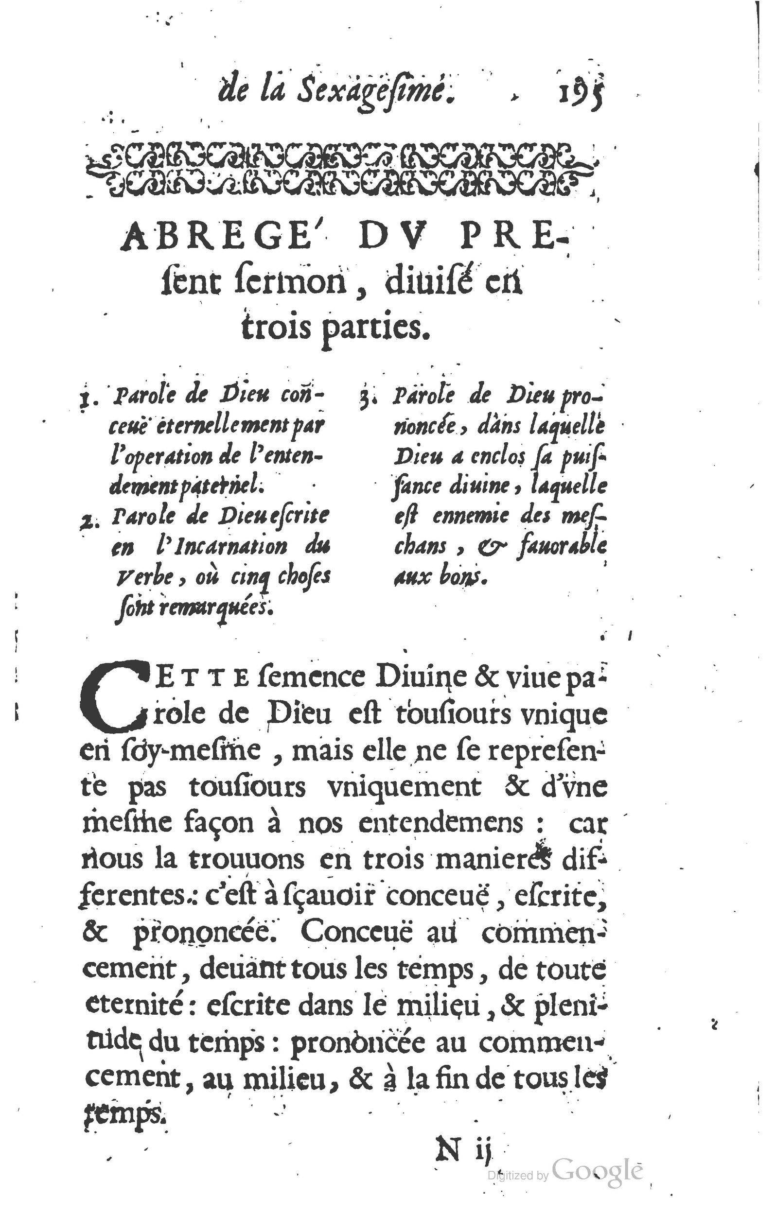 1629 - Manassés de Préaulx - Sermons ou Trésors de la piété chrétienne - BM Lyon