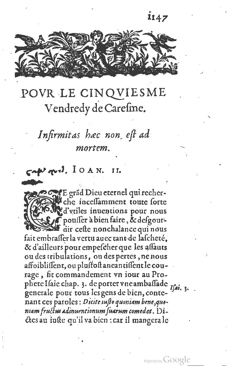 1607 - Nicolas Du Fossé - Trésor quadragésimal - T 01 - BM Lyon