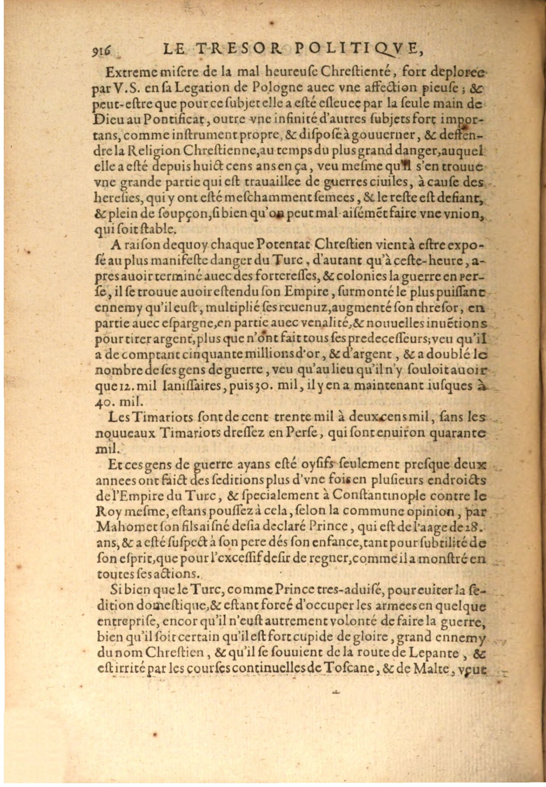 1608 - Nicolas Du Fossé - Trésor politique - BSB Munich