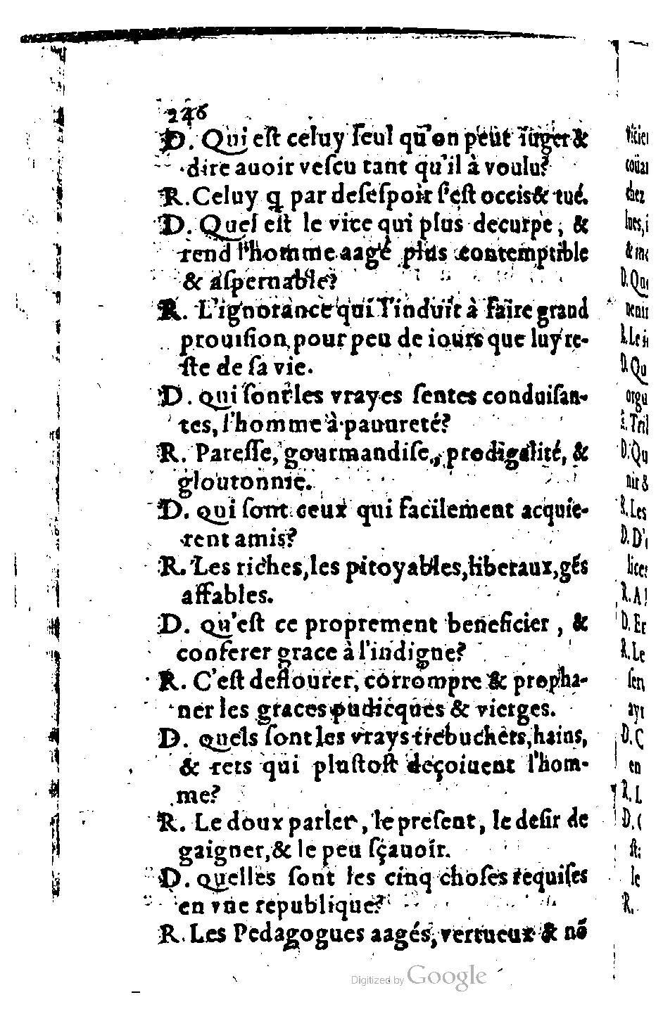 1582 - Nicolas Bonfons - Trésor des sentences dorées - BM Lyon