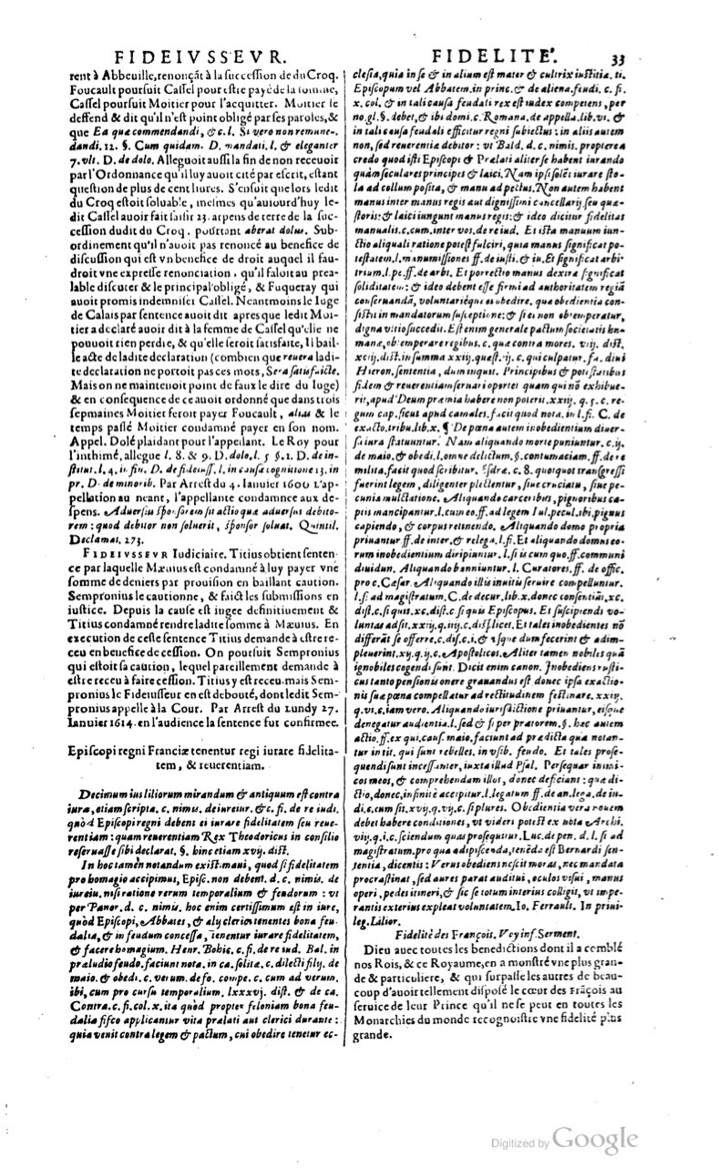 1629 - Veuve Nicolas Buon - Trésor du droit français (21754 T. 2) - BM Lyon