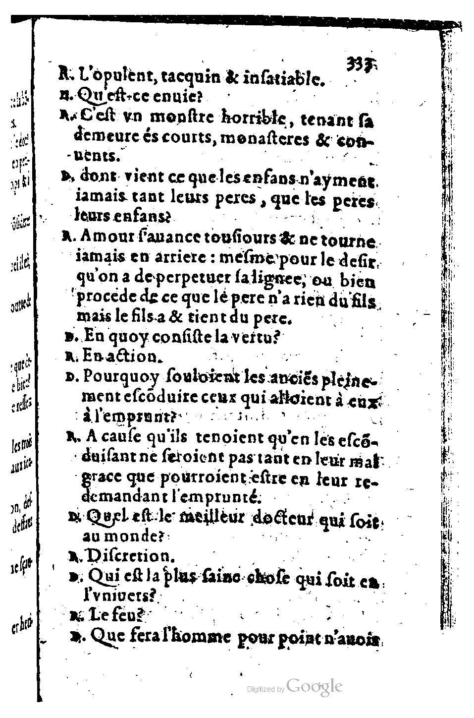 1582 - Nicolas Bonfons - Trésor des sentences dorées - BM Lyon