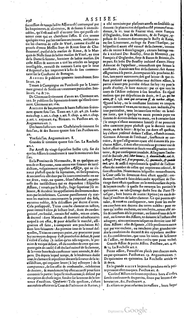 1629 - Veuve Nicolas Buon - Trésor du droit français (21754 T. 1) - BM Lyon