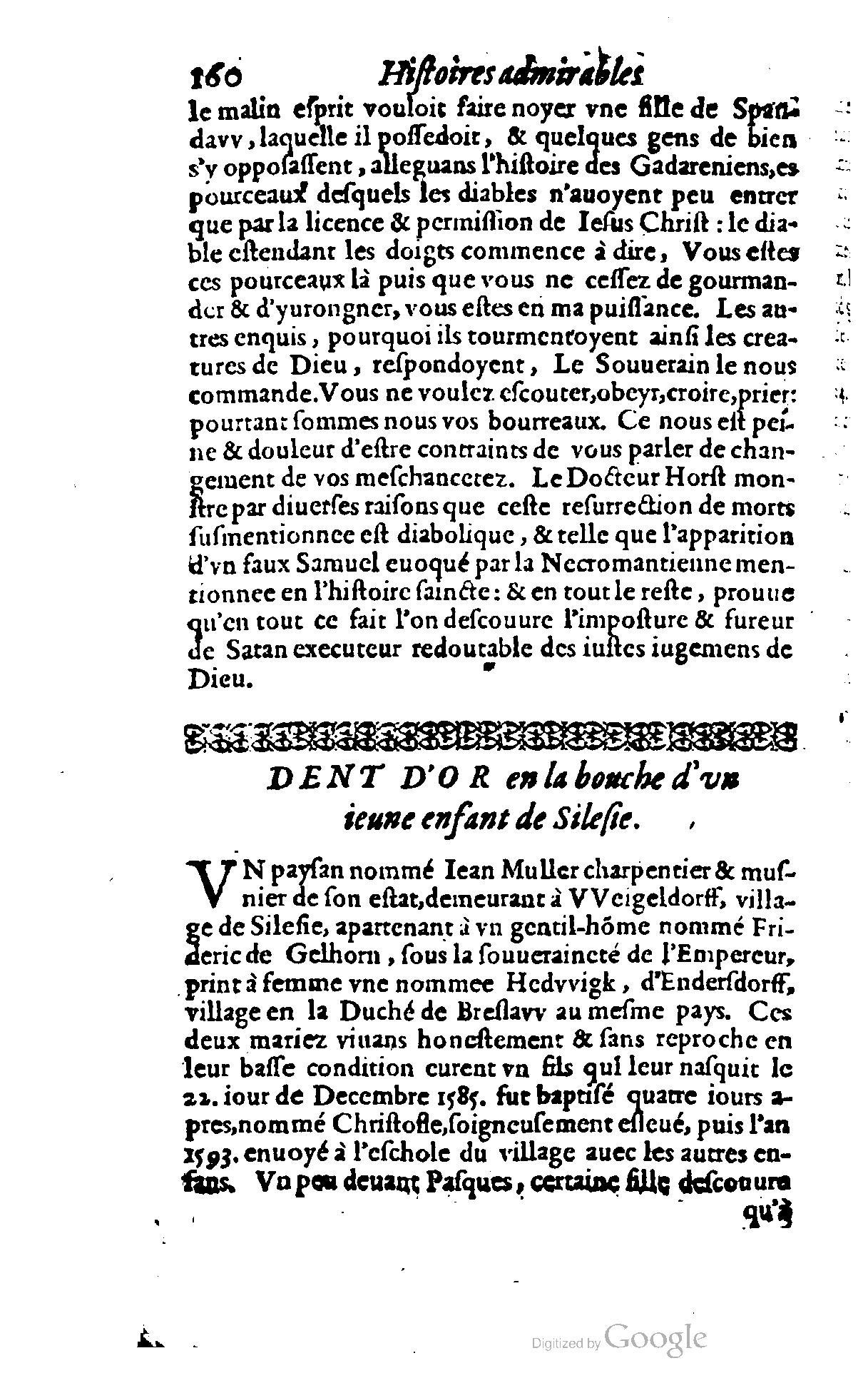 1620 - Samuel Crespin - Trésor d’histoires admirables et mémorables - BCU Lausanne