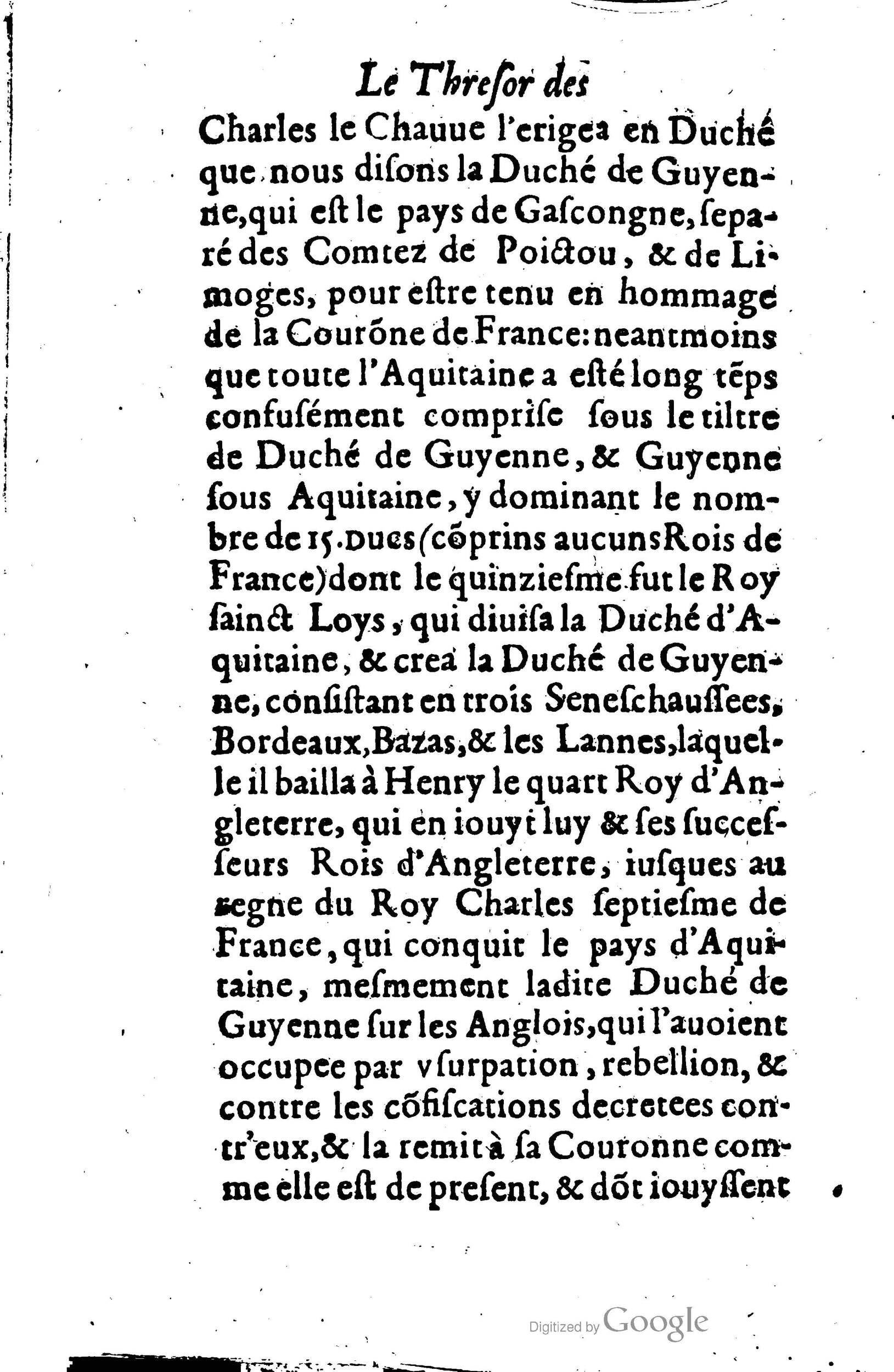 1619 - Jean Corrozet - Trésor des histoires de France - BSB Munich