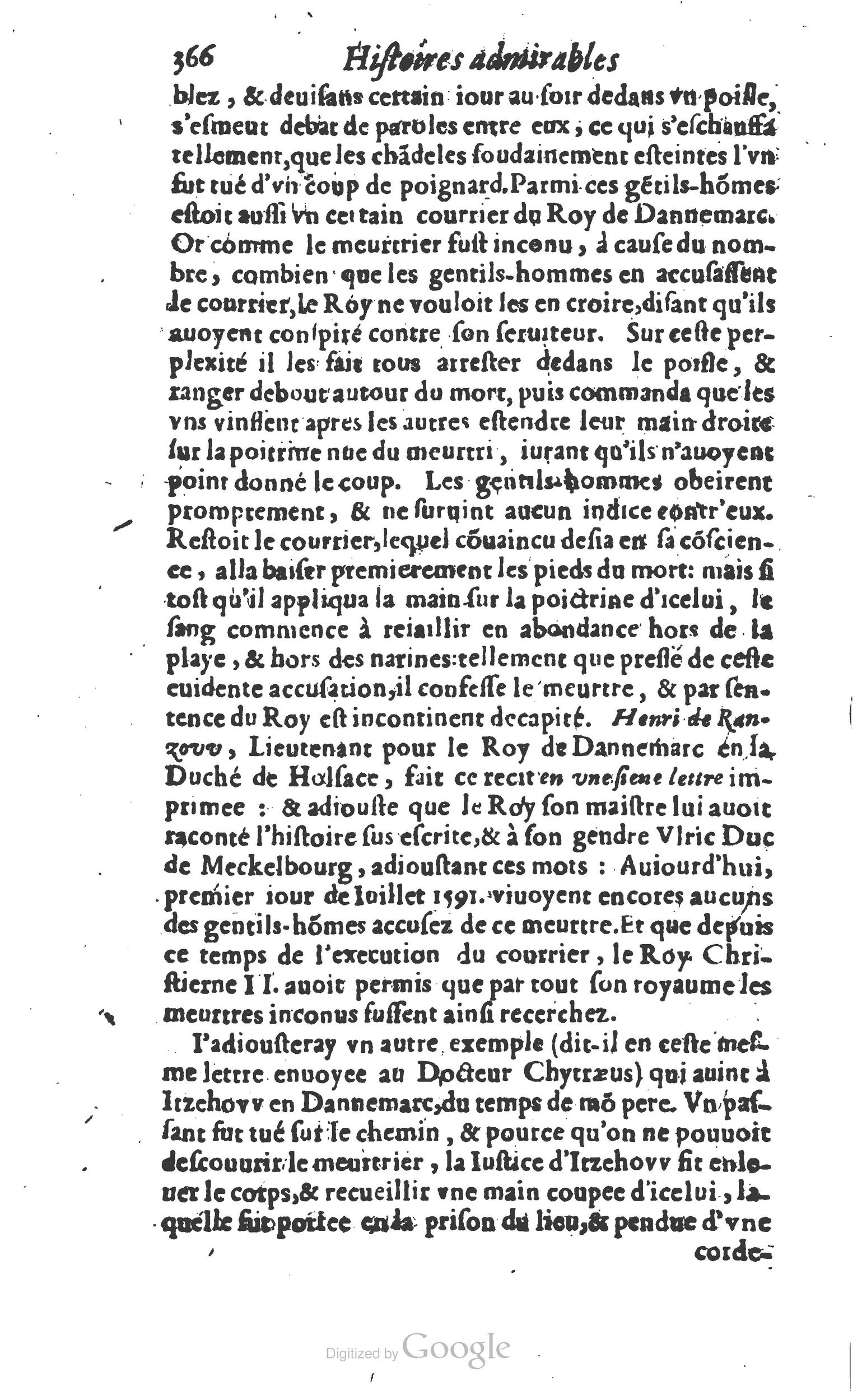 1610 - Paul Marceau - Trésor d’histoires admirables et mémorables - Princeton