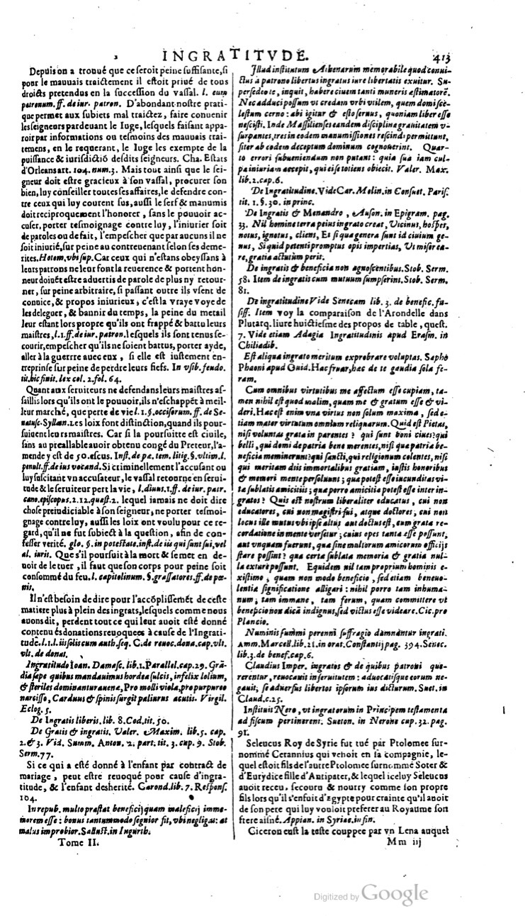 1629 - Veuve Nicolas Buon - Trésor du droit français (21754 T. 2) - BM Lyon