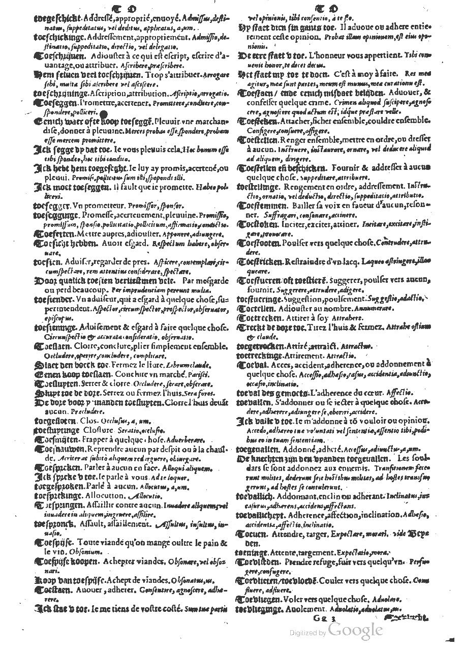1573 - Christophe Plantin - Trésor du langage bas-allemand - BM Lyon