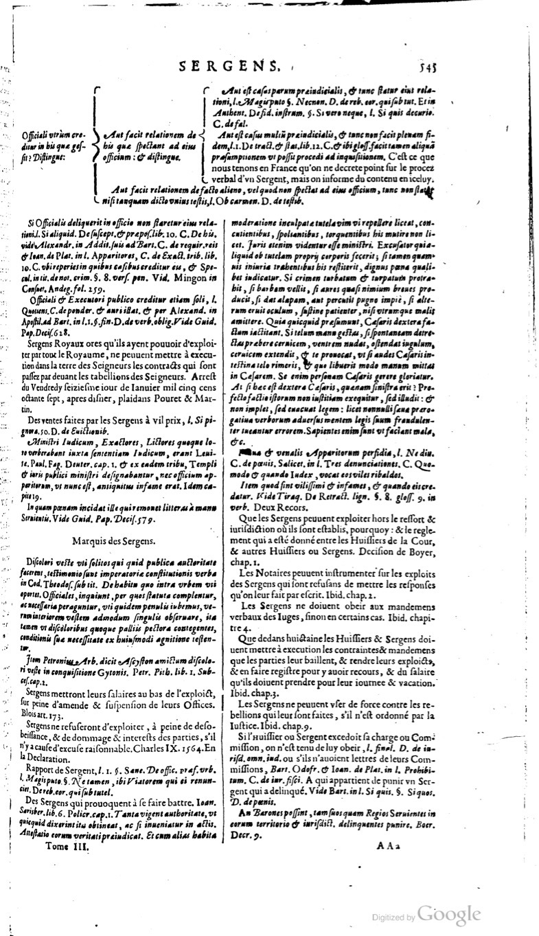 1629 - Veuve Nicolas Buon - Trésor du droit français (21754 T. 3) - BM Lyon