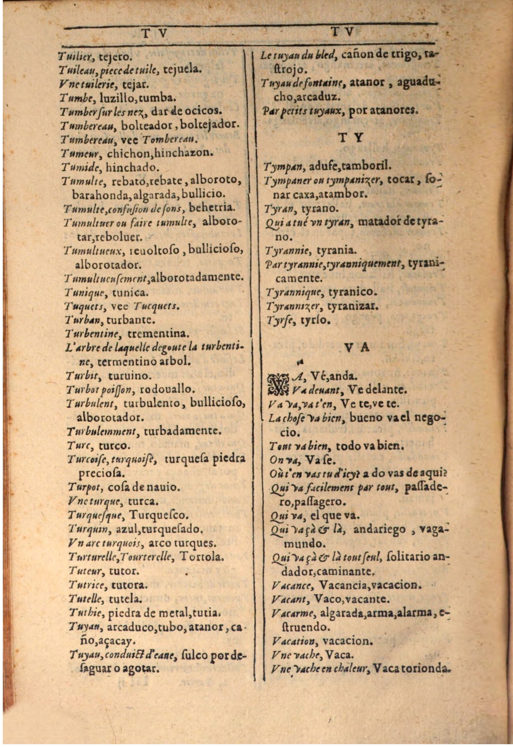 1607 - Marc Orry - Trésor des deux langues espagnole et française (Seconde partie) - BSB Munich 1607 - Marc Orry - Trésor des deux langues espagnole et française (Seconde partie) - BSB Munich