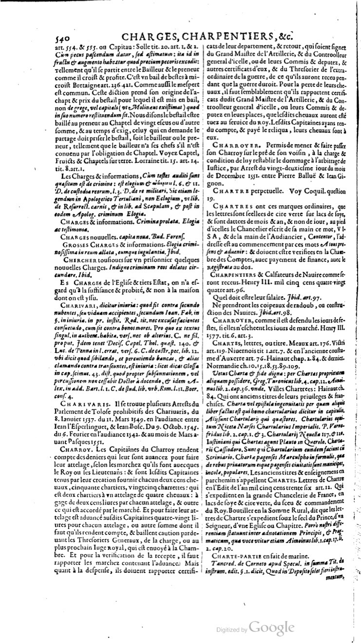 1629 - Veuve Nicolas Buon - Trésor du droit français (21754 T. 1) - BM Lyon