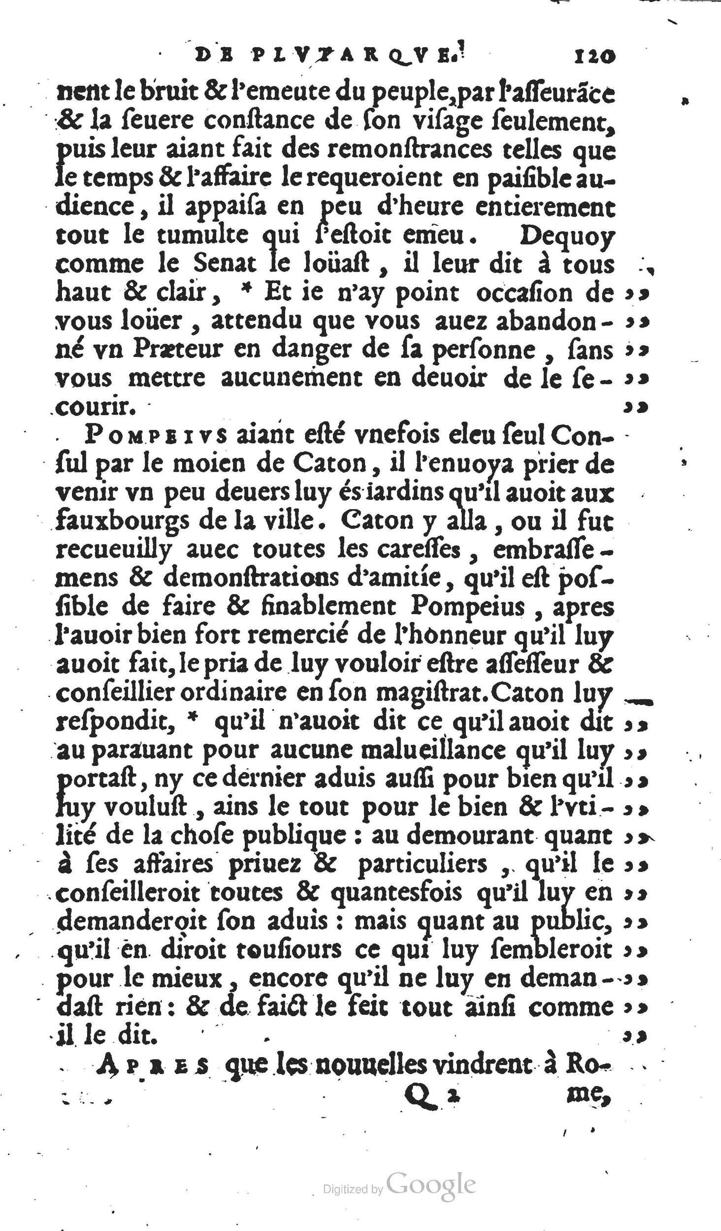 1567 - Willem Silvius - Trésor des vies de Plutarque - Anvers Musée Plantin-Moretus
