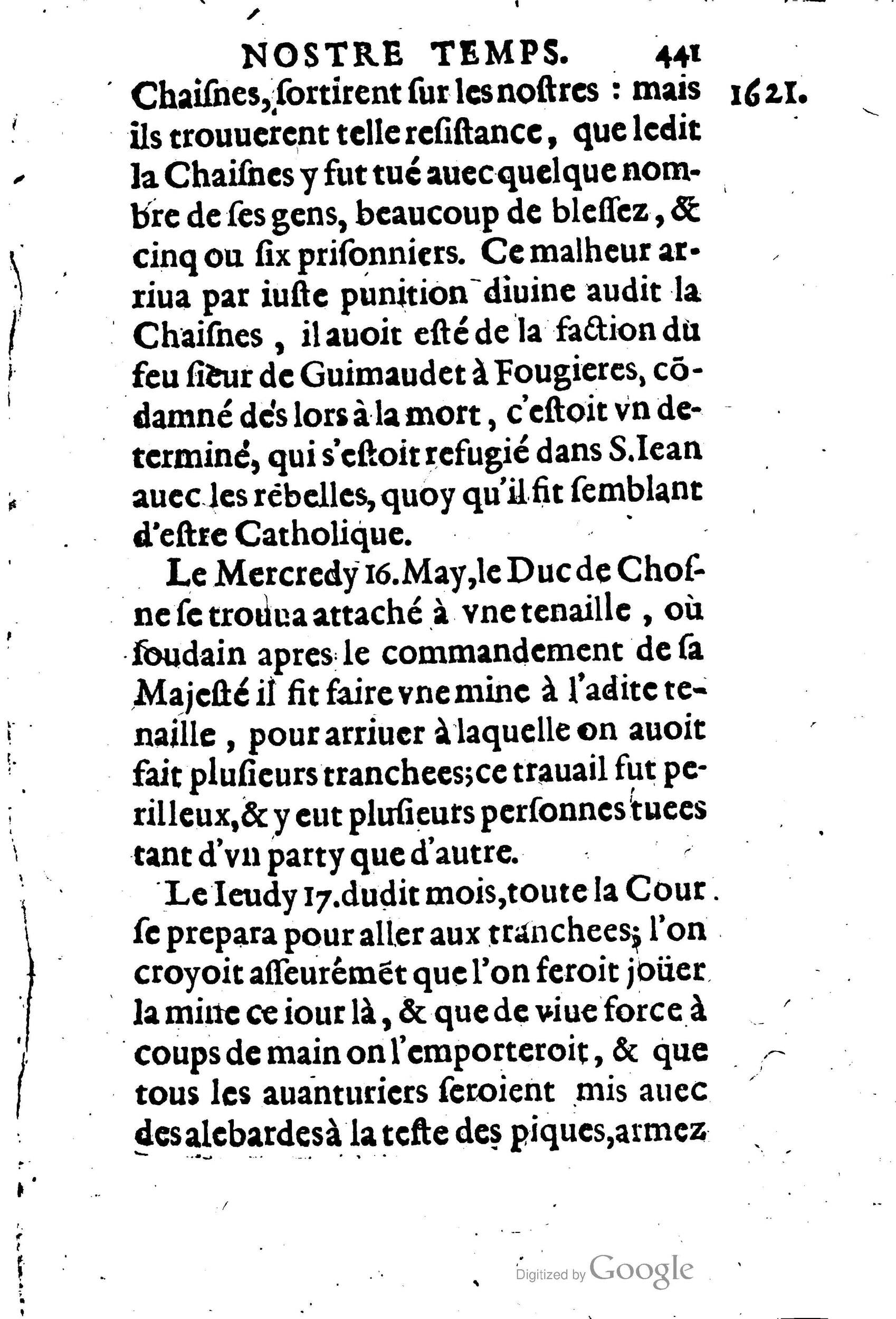 1623 - Joseph Bouillerot - Trésor de l’histoire générale de notre temps - BM Lyon