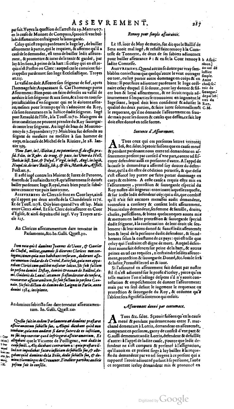 1629 - Veuve Nicolas Buon - Trésor du droit français (21754 T. 1) - BM Lyon
