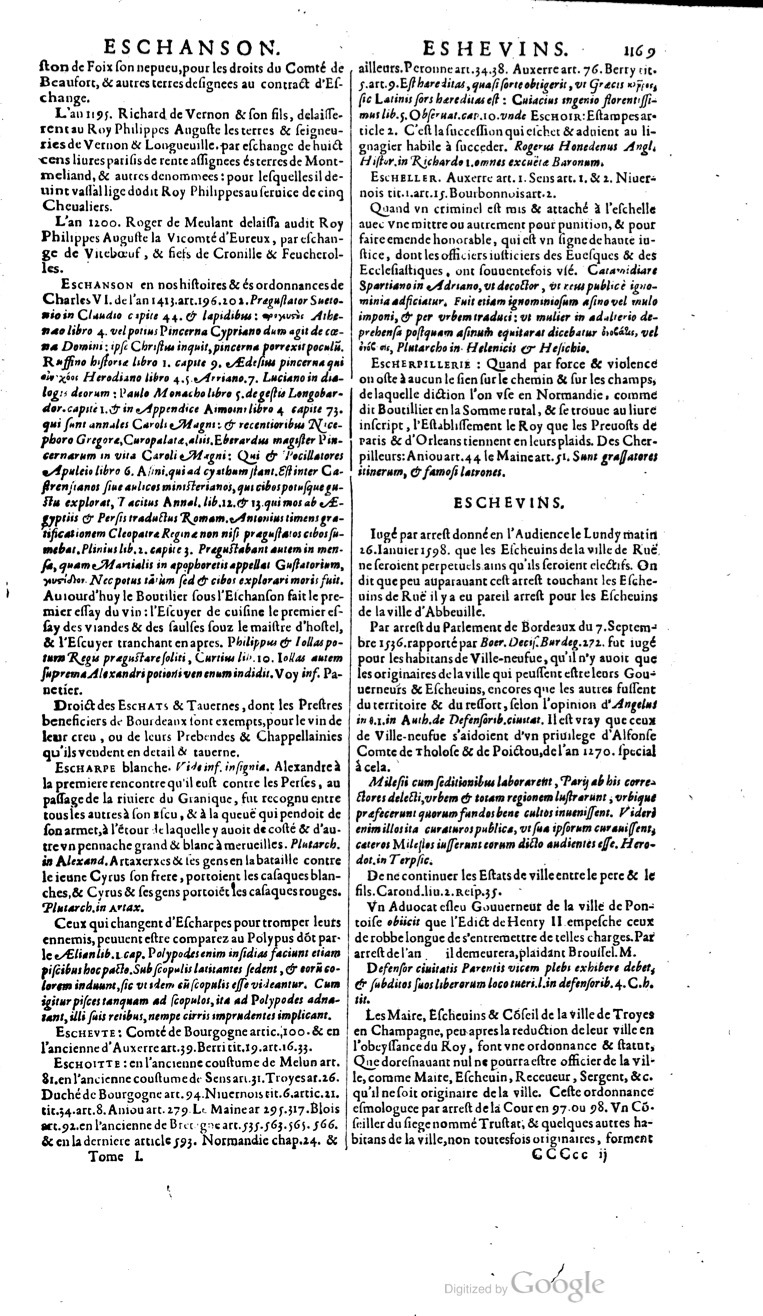 1629 - Veuve Nicolas Buon - Trésor du droit français (21754 T. 1) - BM Lyon