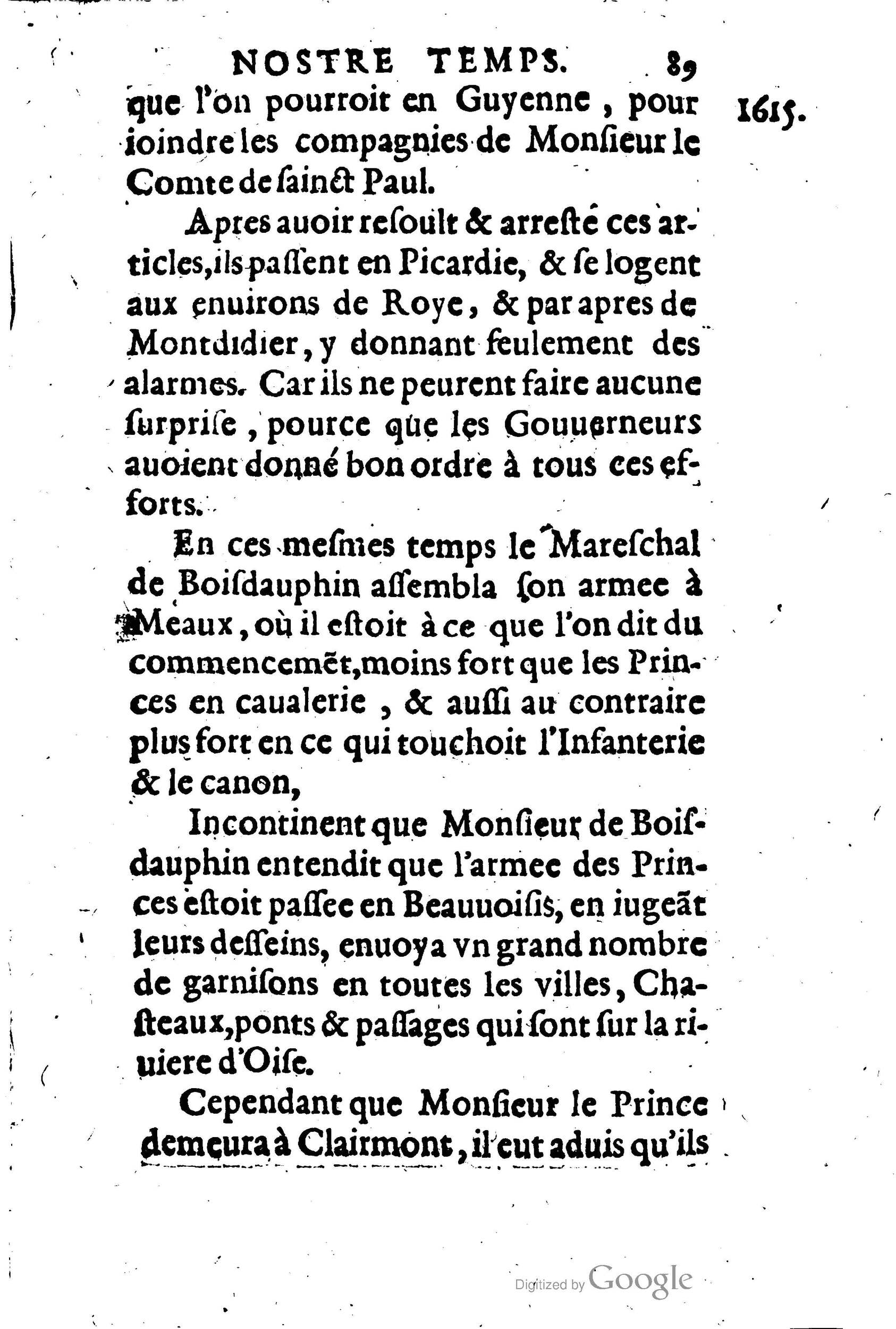 1623 - Joseph Bouillerot - Trésor de l’histoire générale de notre temps - BM Lyon