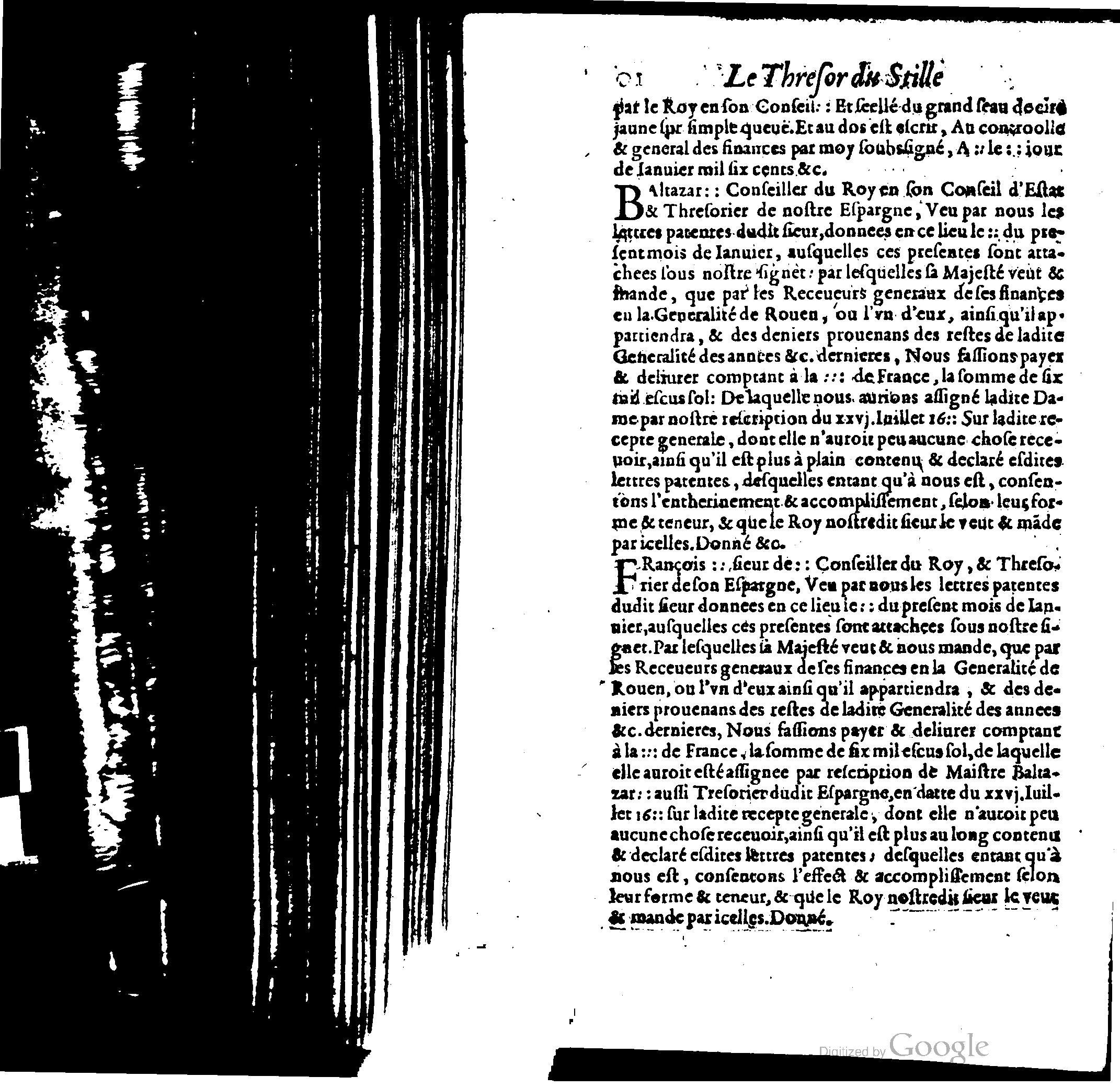 1614 - Jean Richer - Trésor du nouveau style et protocole de la chancellerie de France - BSB Munich