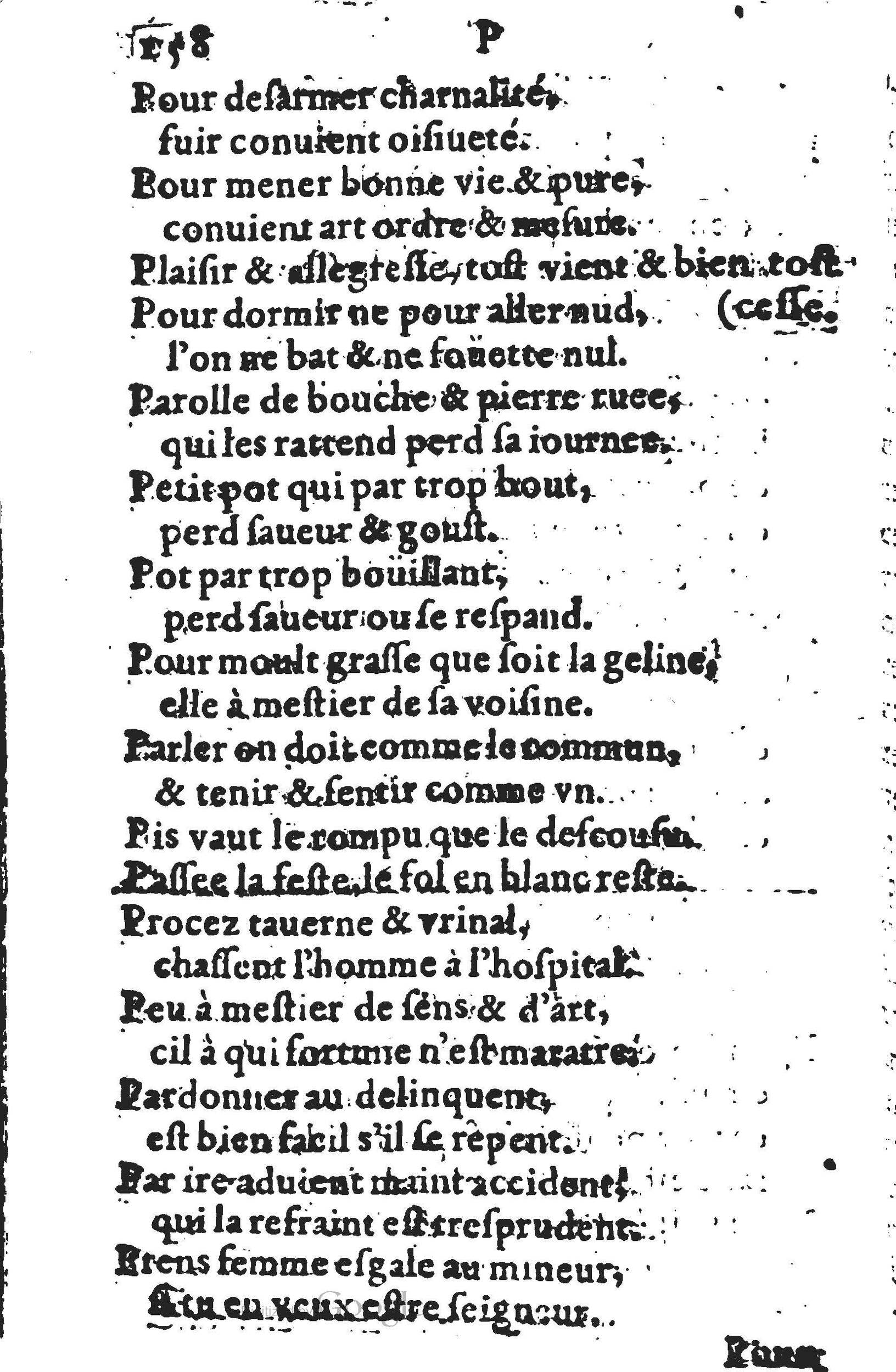 1578 - Nicolas Lescuyer - Trésor des sentences dorées - UGent