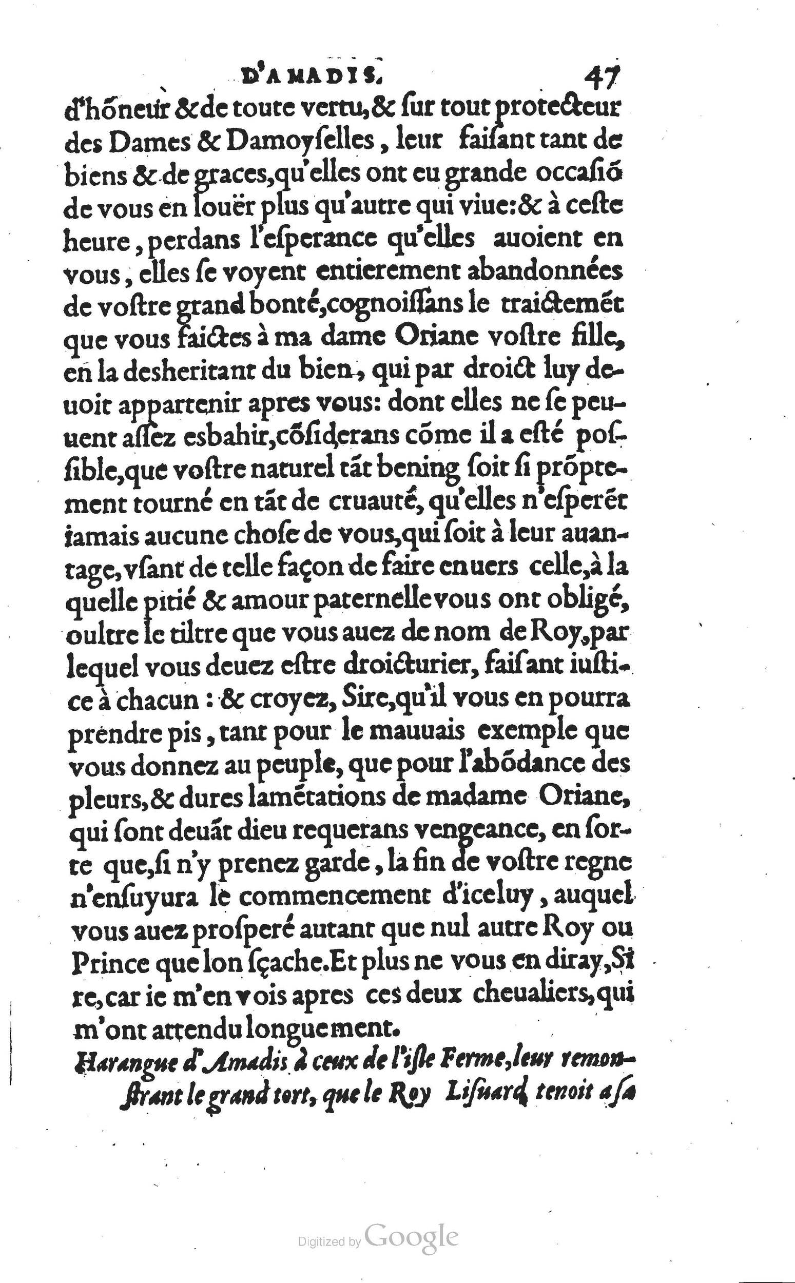 1560 - Vincent Sertenas et Gilles Robinot - Trésor des Amadis - British Library