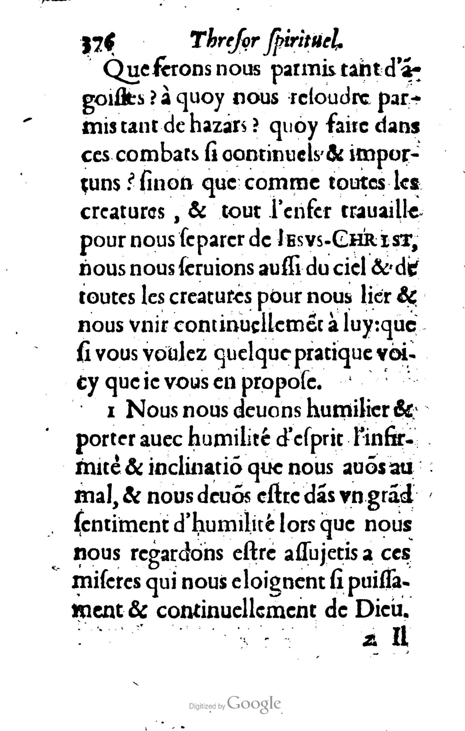 1633 - François Waudré - Trésor spirituel contenant les excellences du christianisme - BM Lyon
