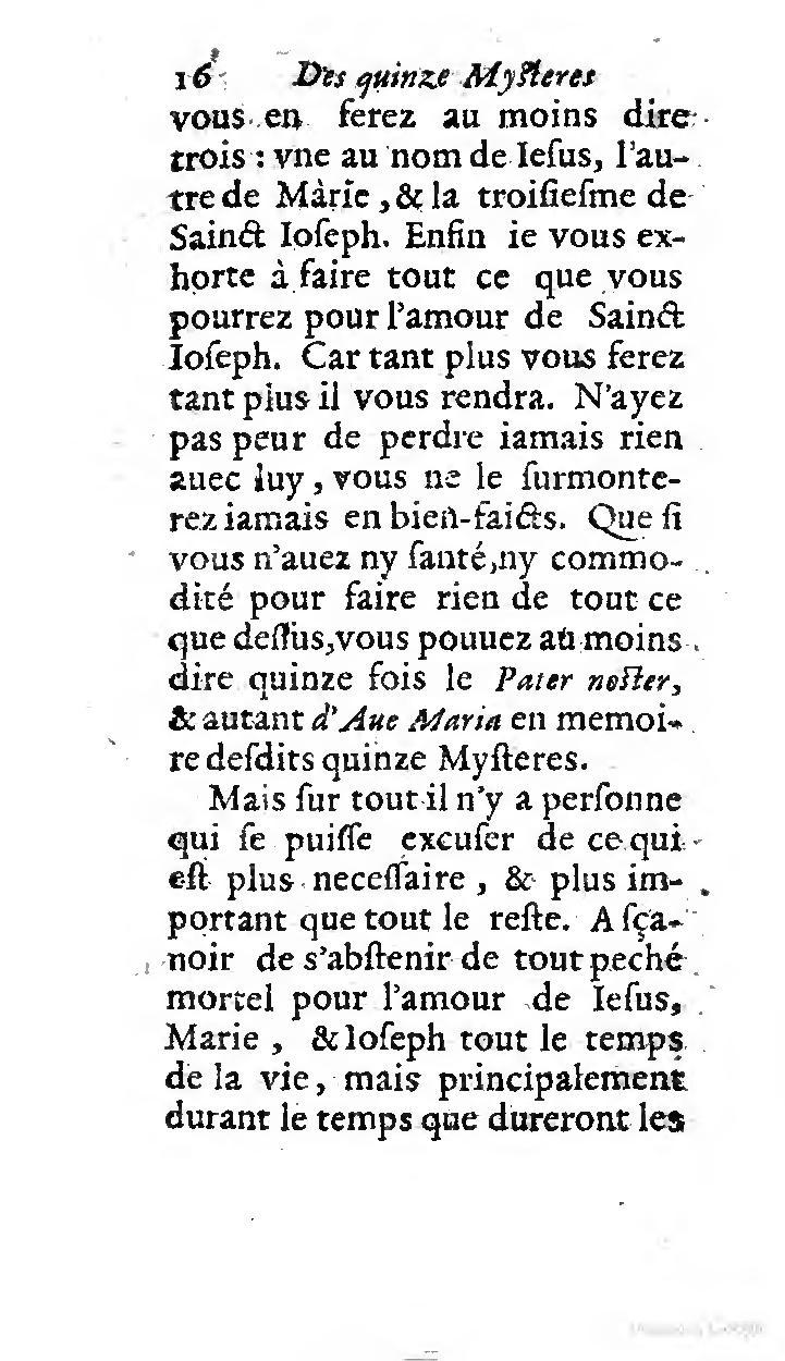 1646 - Jean Piot - Trésor inestimable de Saint-Joseph - BNC Rome