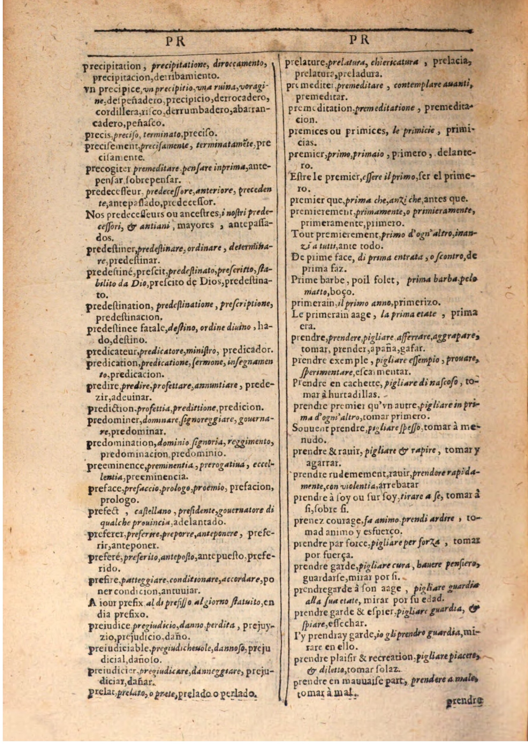 1609 - Philippe Albert et Alexandre Pernet - Trésor des trois langues française, italienne et espagnole (Seconde partie) - BSB Munich 1609 - Philippe Albert et Alexandre Pernet - Trésor des trois langues française, italienne et espagnole (Seconde partie) - BSB Munich