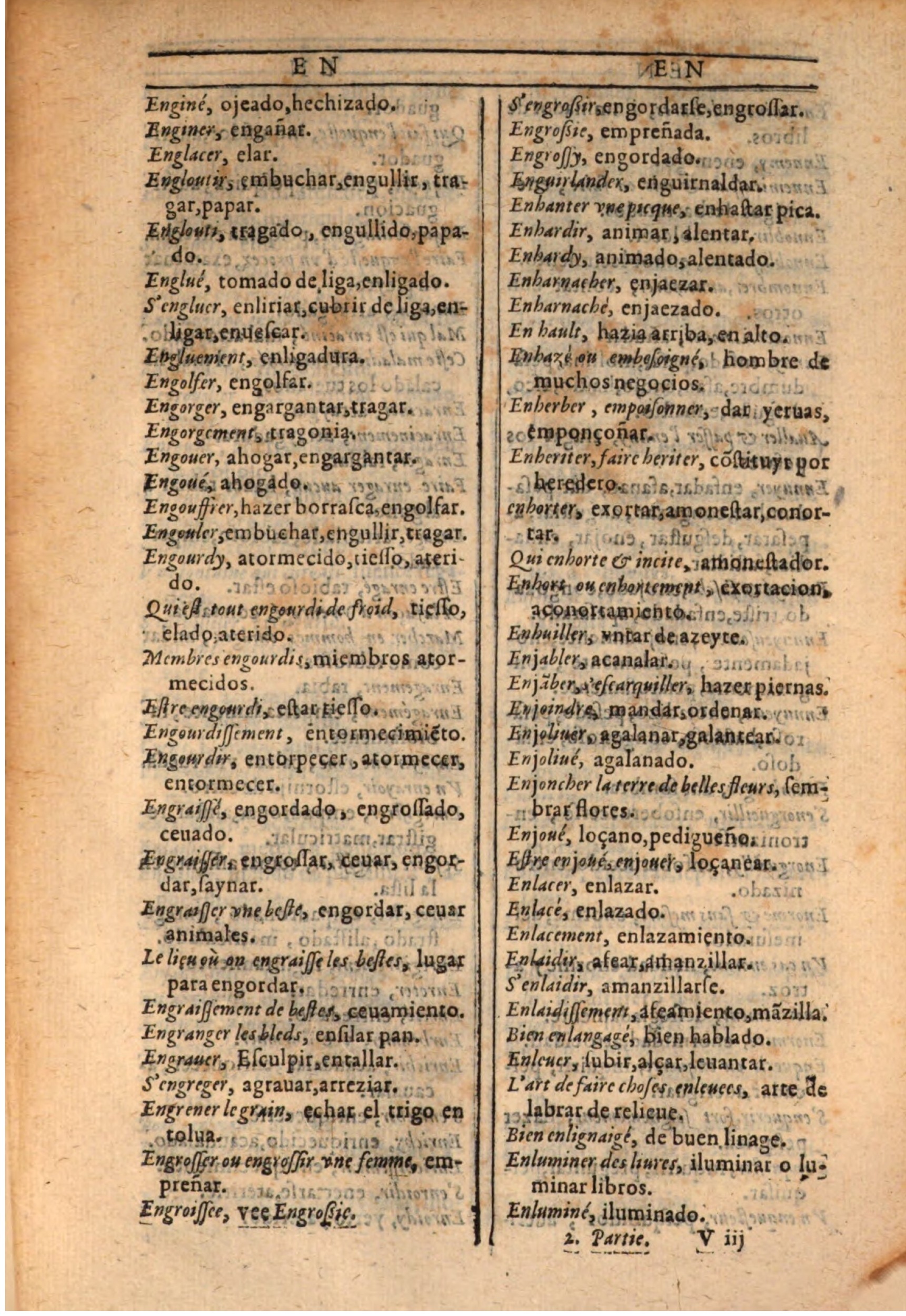 1607 - Marc Orry - Trésor des deux langues espagnole et française (Seconde partie) - BSB Munich