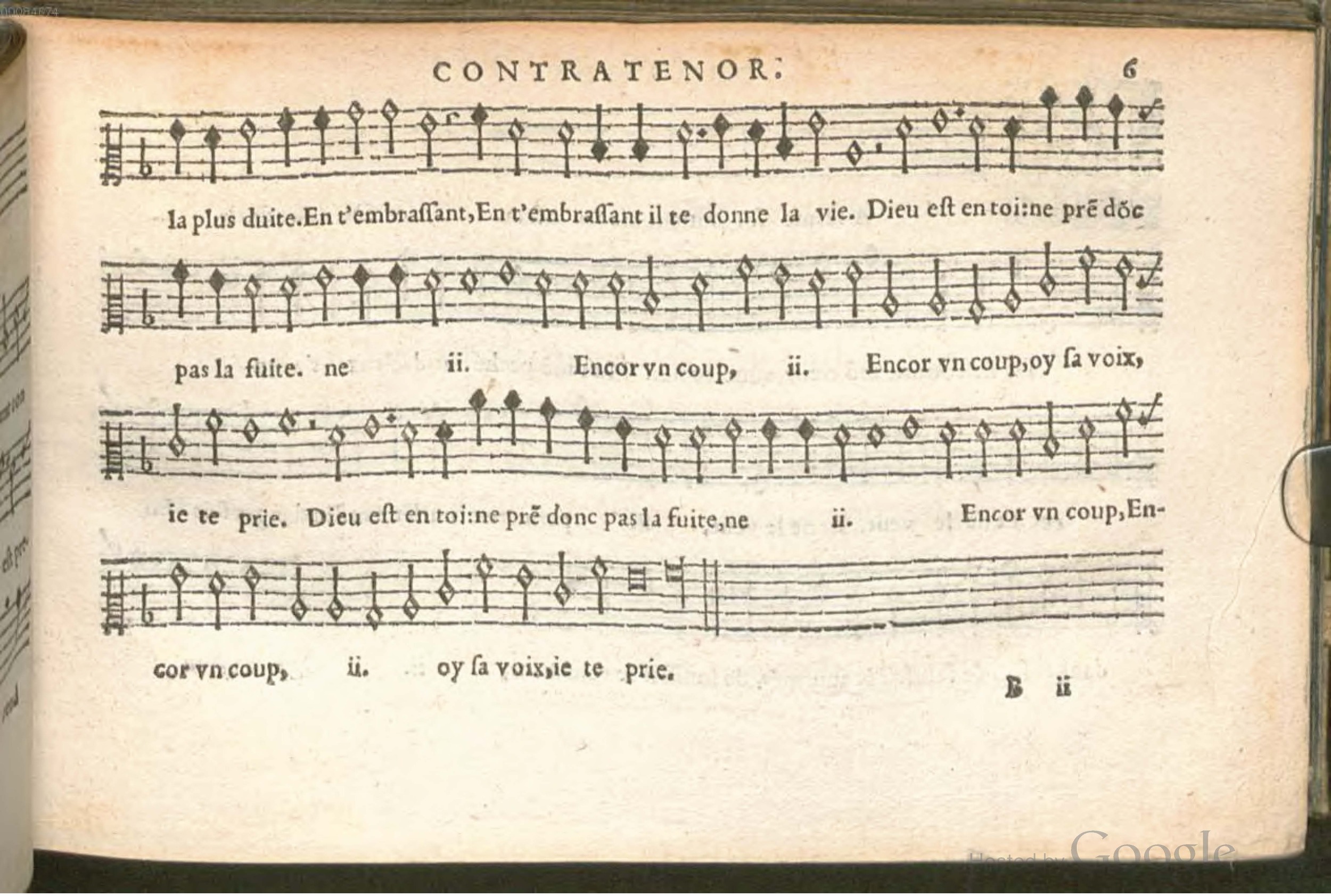 1576 - [Pierre de Saint-André] - Trésor de musique d’Orlande de Lassus Contratenor - BSB Munich