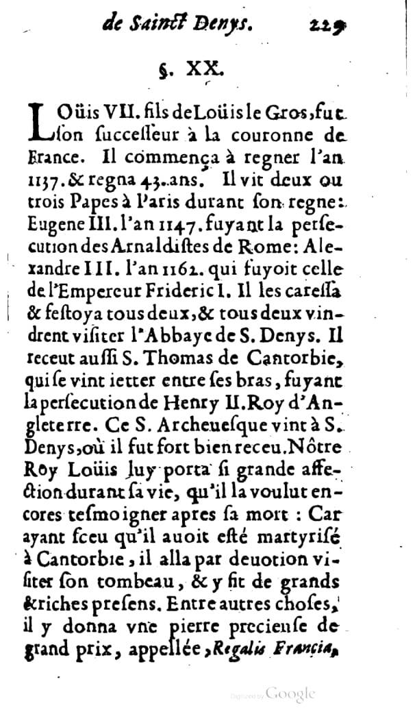 1646 - Jean Billaine - Trésor sacré ou inventaire des saintes reliques - BM Lyon