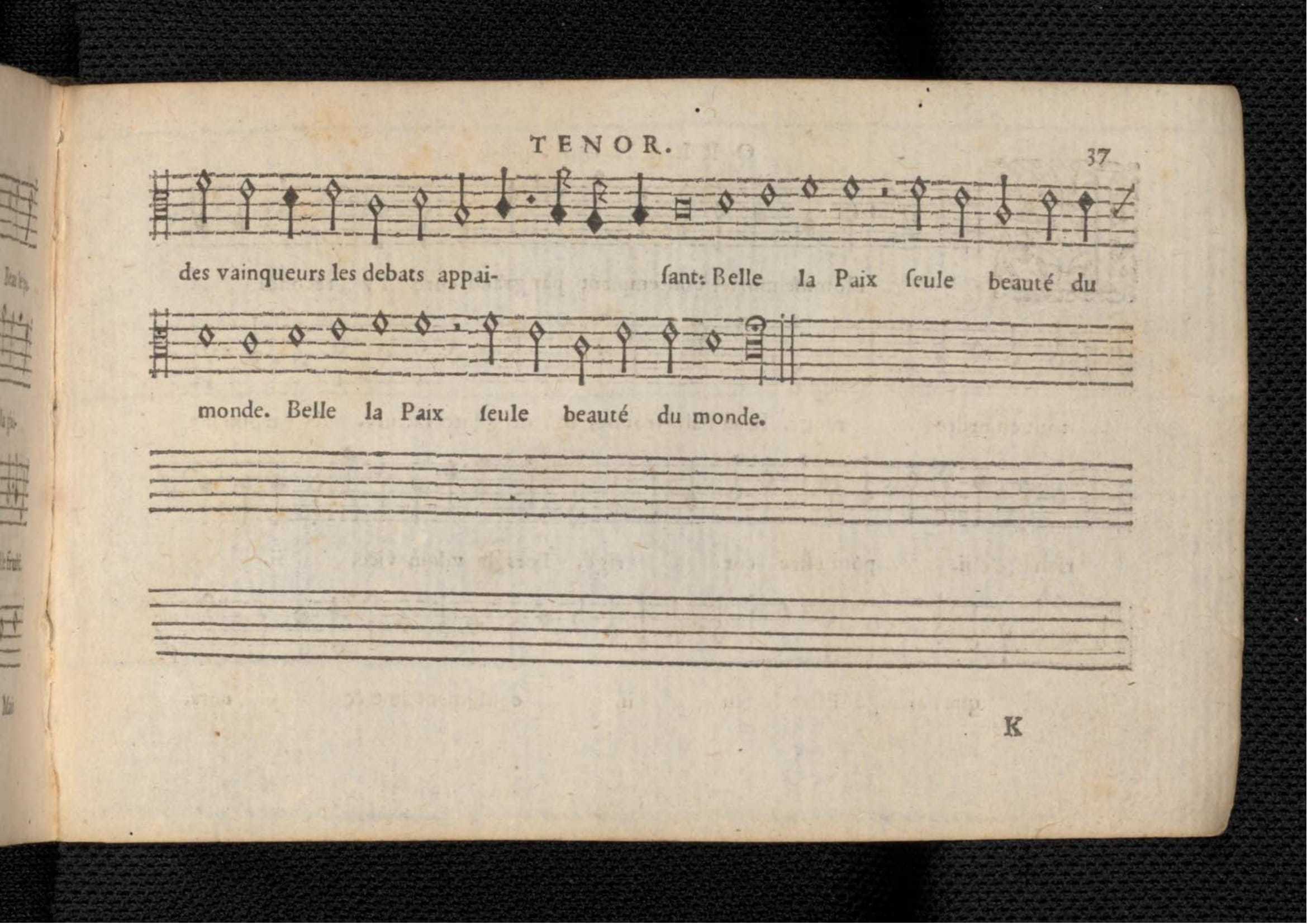 1576 - [Pierre de Saint-André] - Trésor de musique d’Orlande de Lassus Tenor - KBR Bruxelles