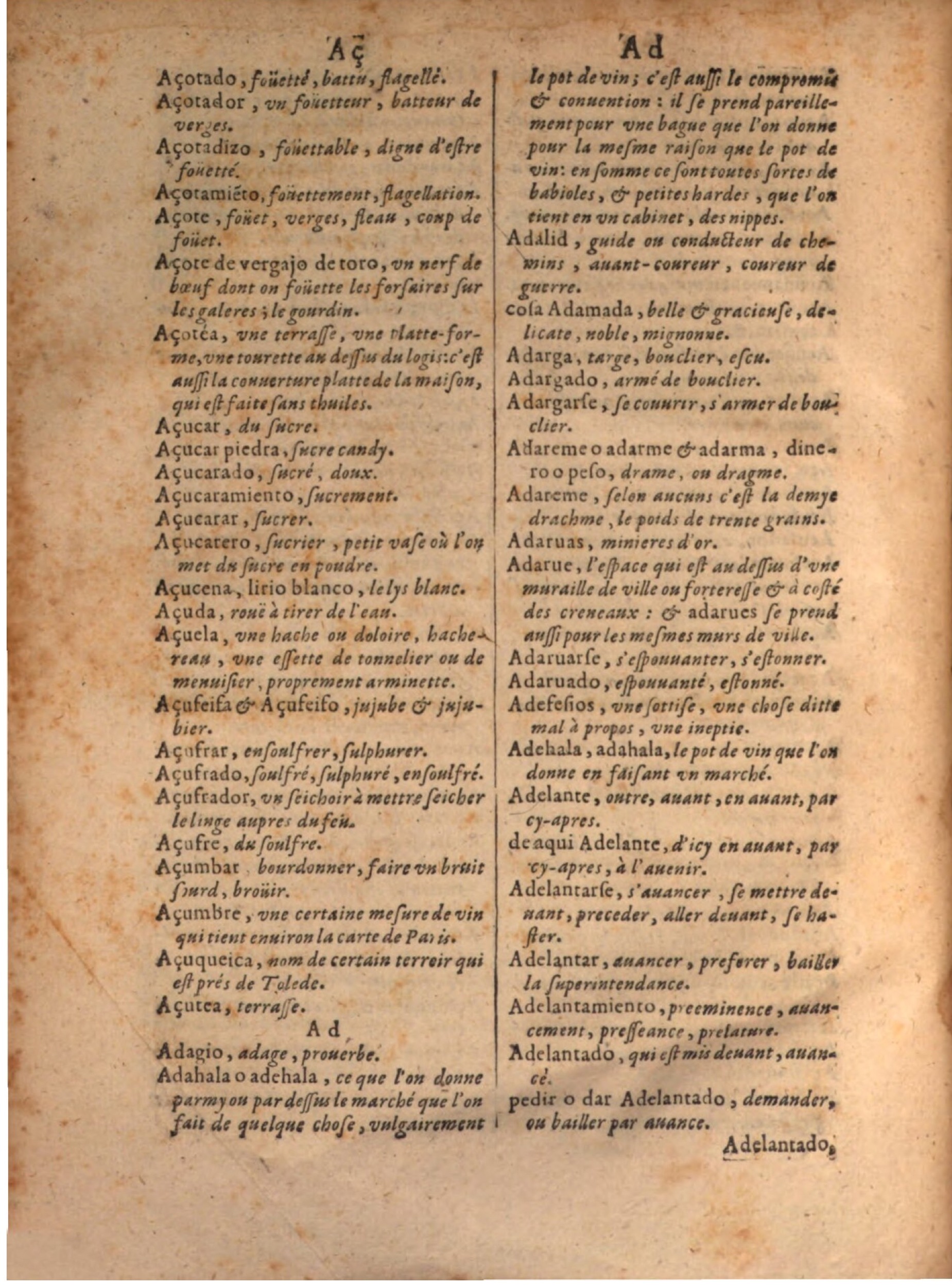 1645 - A. de Sommaville et A. Courbé - Trésor des deux langues espagnole et française - BSB Munich