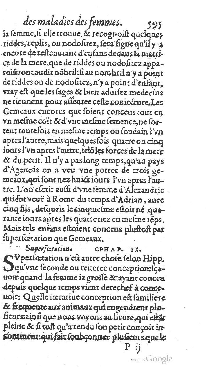 1585 - Jacques du Puis - Trésor des remèdes secrets pour les maladies des femmes - BnF