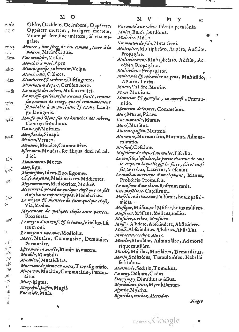 1564 - Henri Hylaire et Louis Cloquemin - Trésor des mots et traits français - BSB Munich