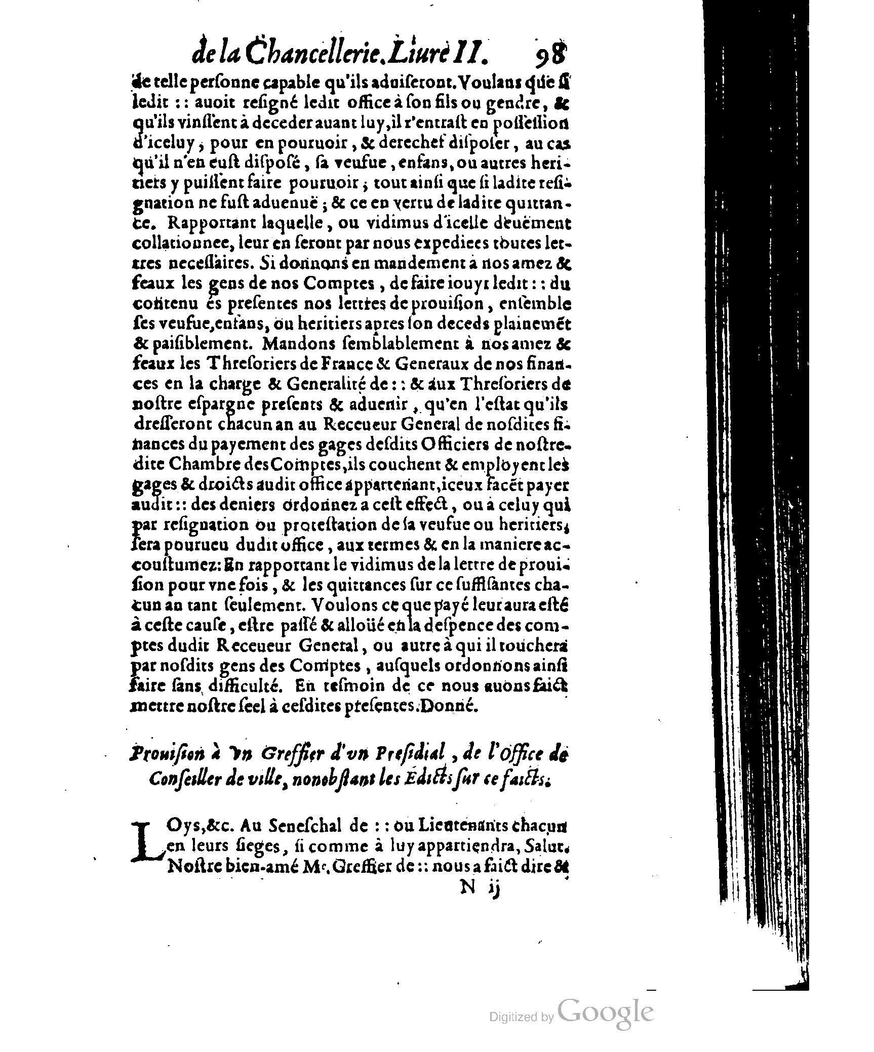 1614 - Jean Richer - Trésor du nouveau style et protocole de la chancellerie de France - BSB Munich