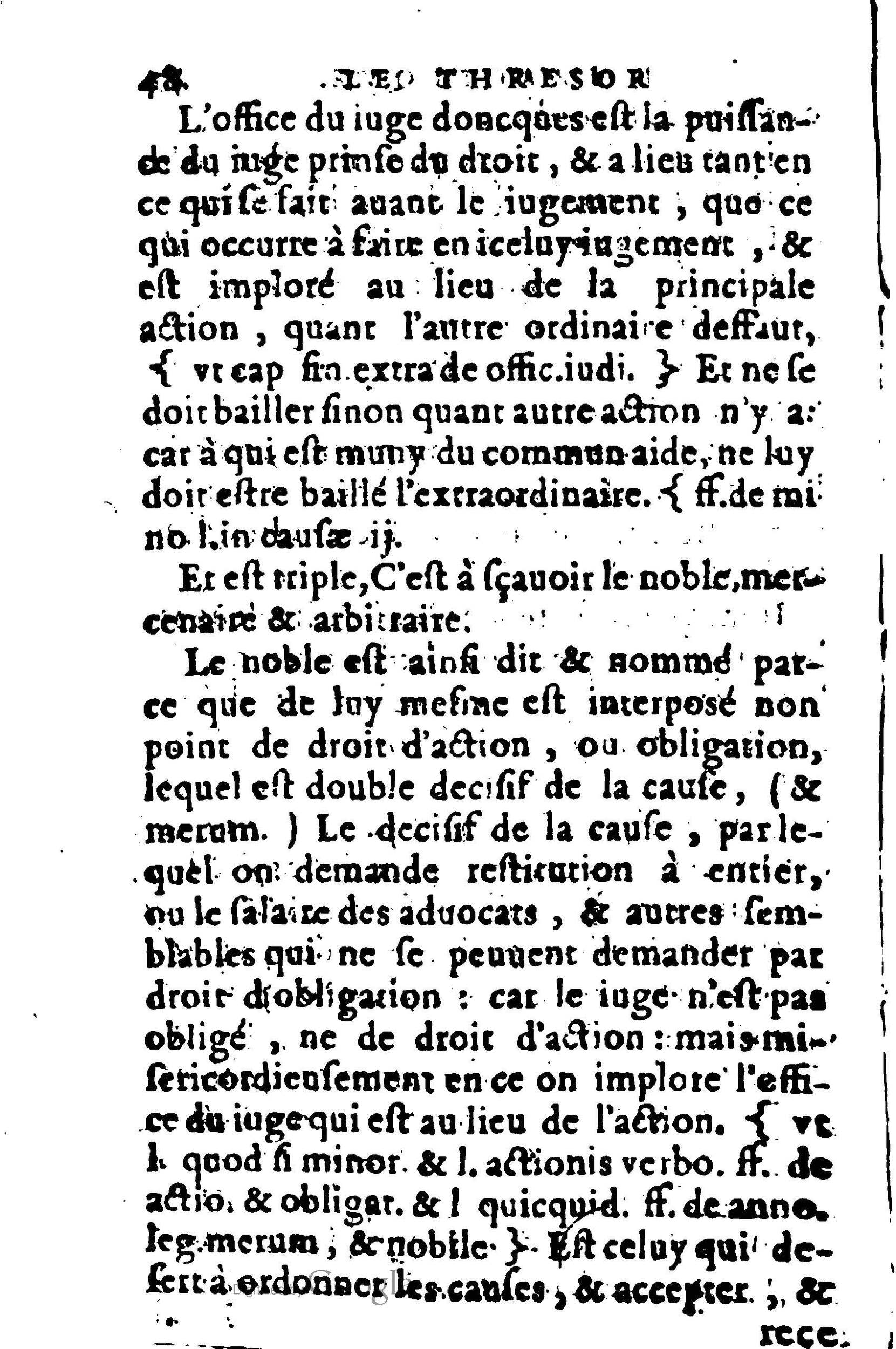 1605 - Pierre Rigaud - Trésor de pratique pour les juges - BM Lyon
