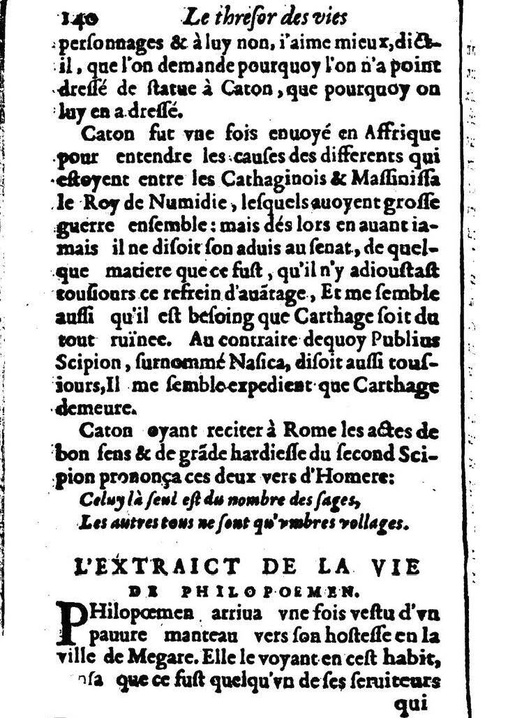 1611 - Pierre Rigaud - Trésor des vies de Plutarque - BM Lyon