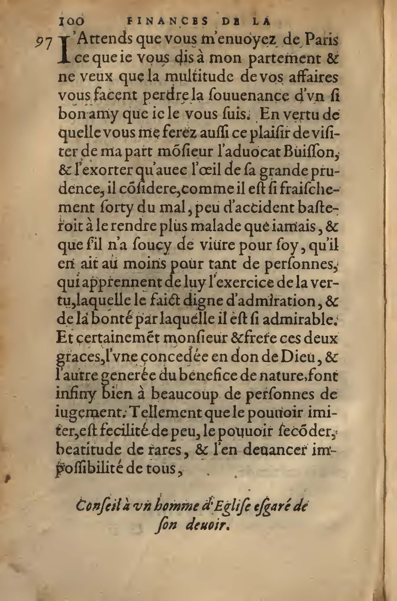 1572 - Lucas Breyer - Finances et Trésor de la plume française - BNC Rome