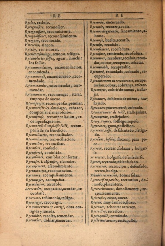 1607 - Marc Orry - Trésor des deux langues espagnole et française (Première et Seconde parties) - ÖNB Wien