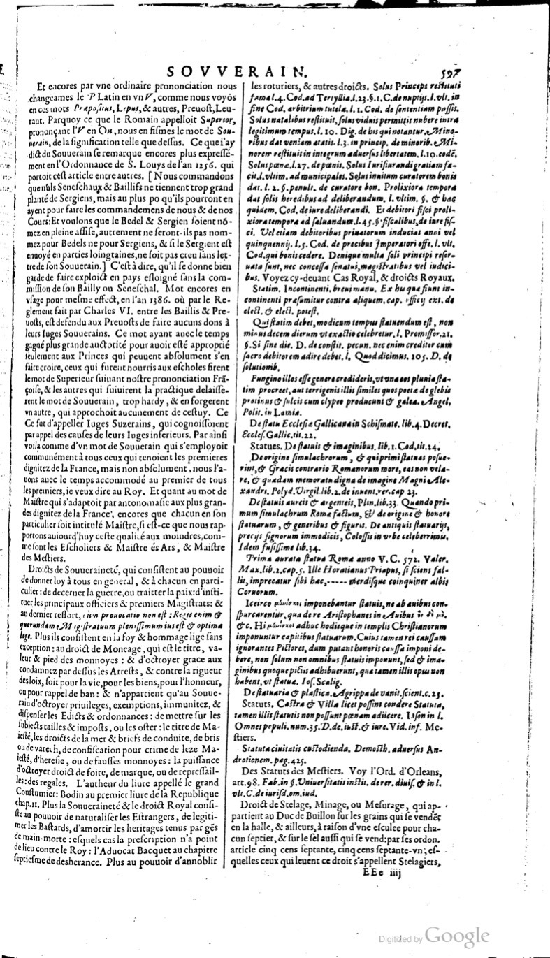 1629 - Veuve Nicolas Buon - Trésor du droit français (21754 T. 3) - BM Lyon