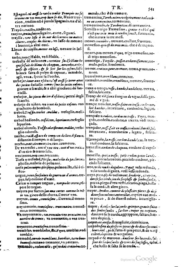 1617 - Samuel Crespin - Trésor des trois langues espagnole, française et italienne (3 parties) - Ohio